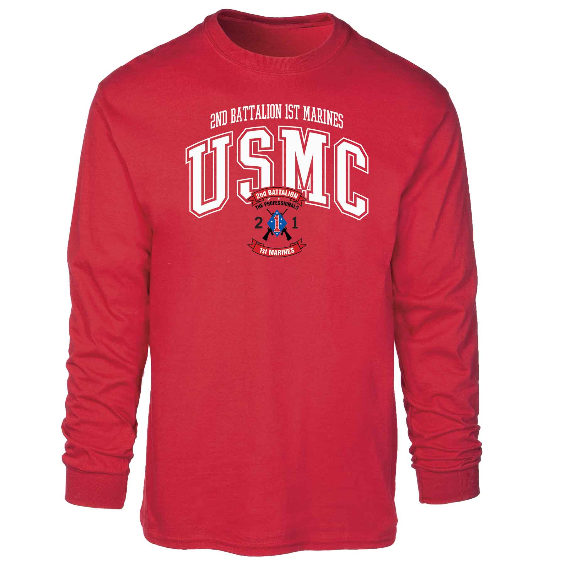 2nd Battalion 1st Marines Arched Long Sleeve T-shirt - Image 5
