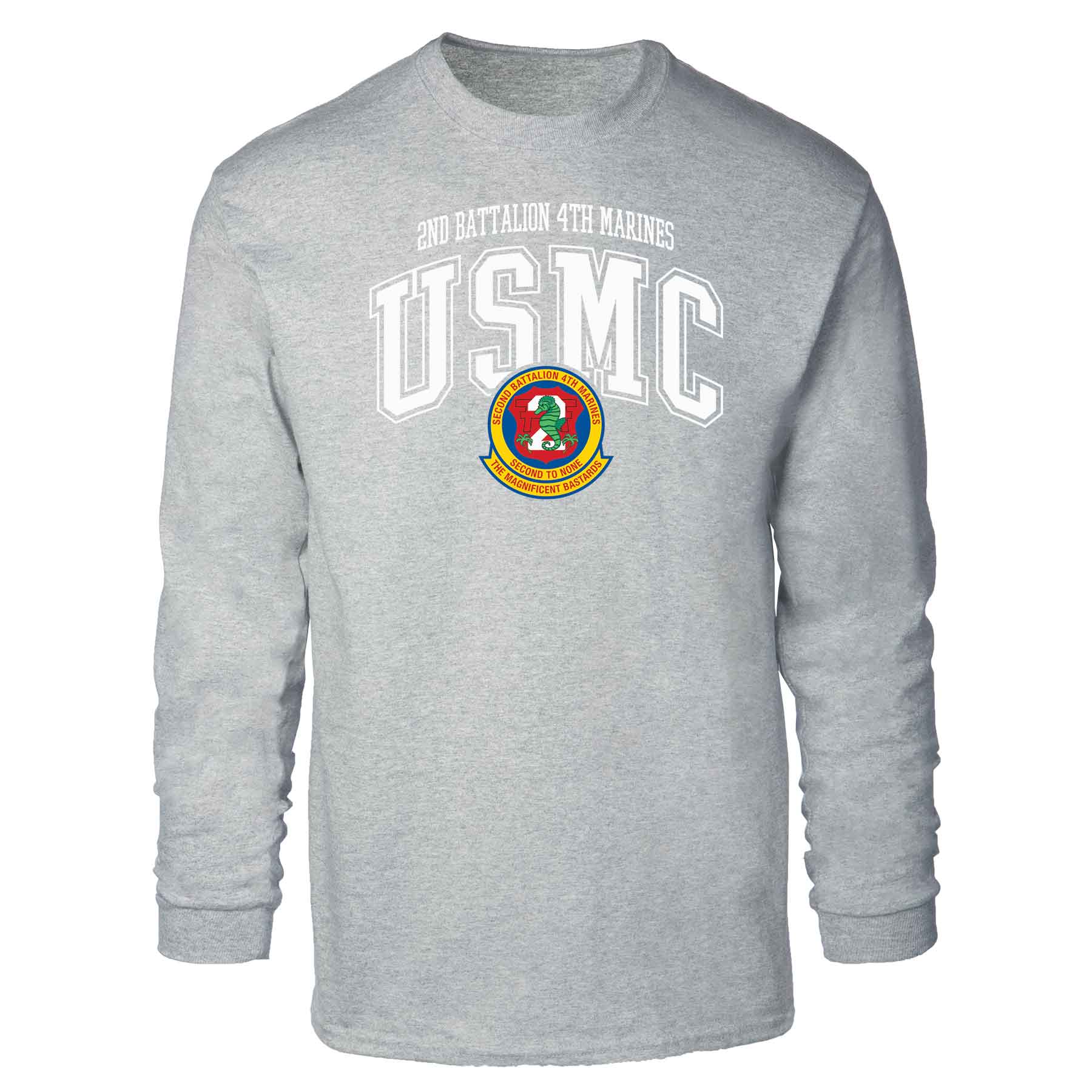 2nd Battalion 4th Marines Arched Long Sleeve T-shirt - Image 2