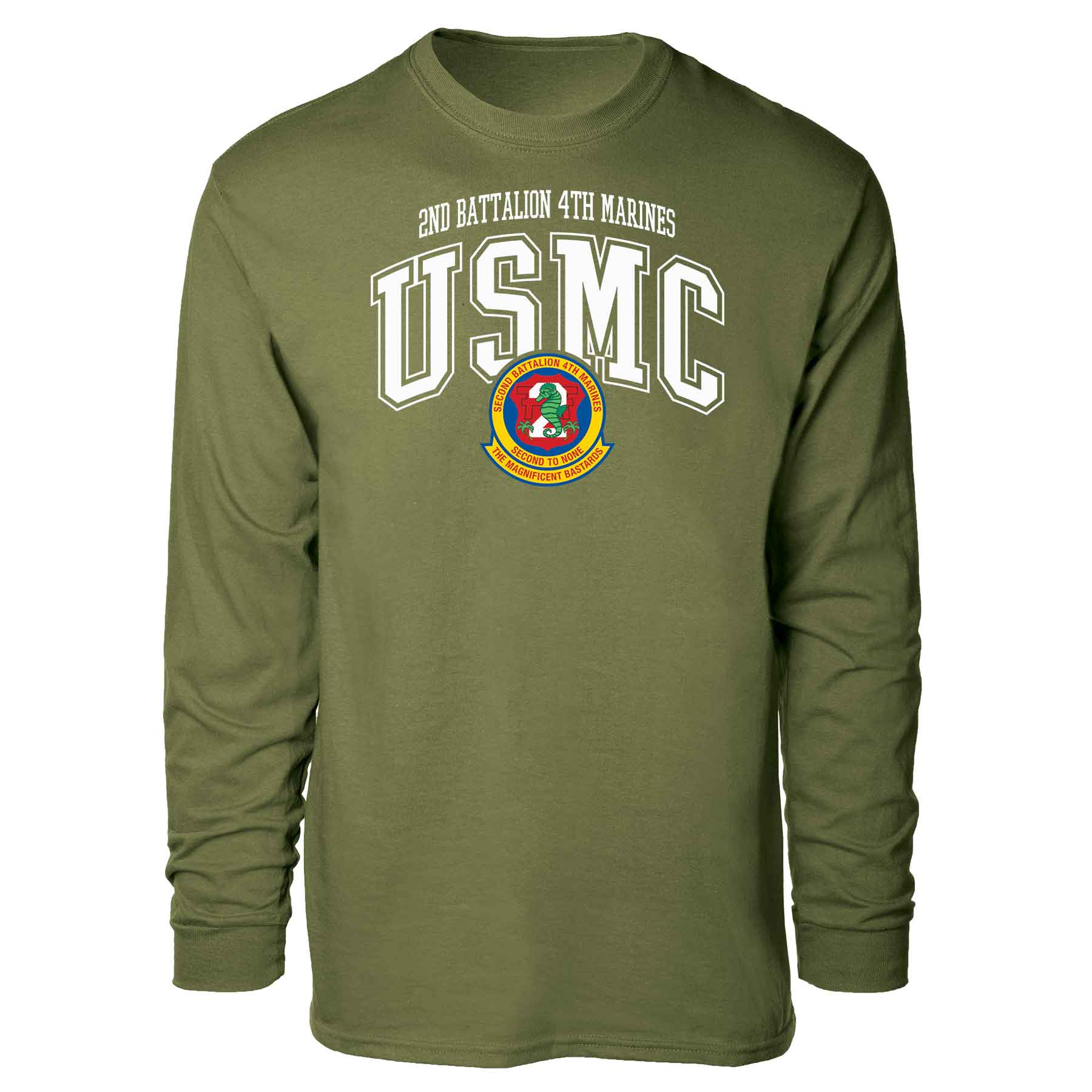 2nd Battalion 4th Marines Arched Long Sleeve T-shirt - Image 4