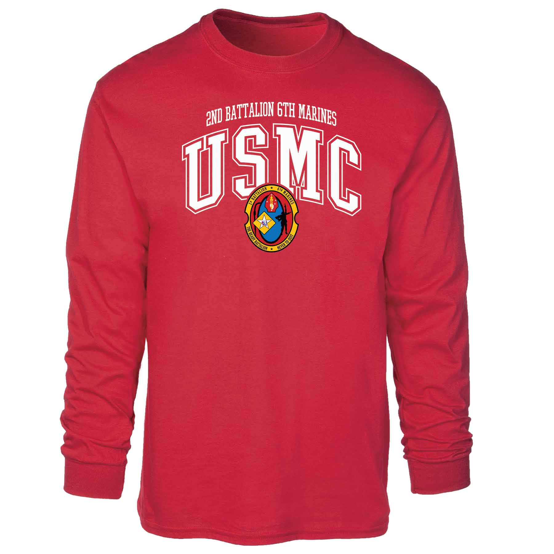 2nd Battalion 6th Marines Arched Long Sleeve T-shirt - Image 5