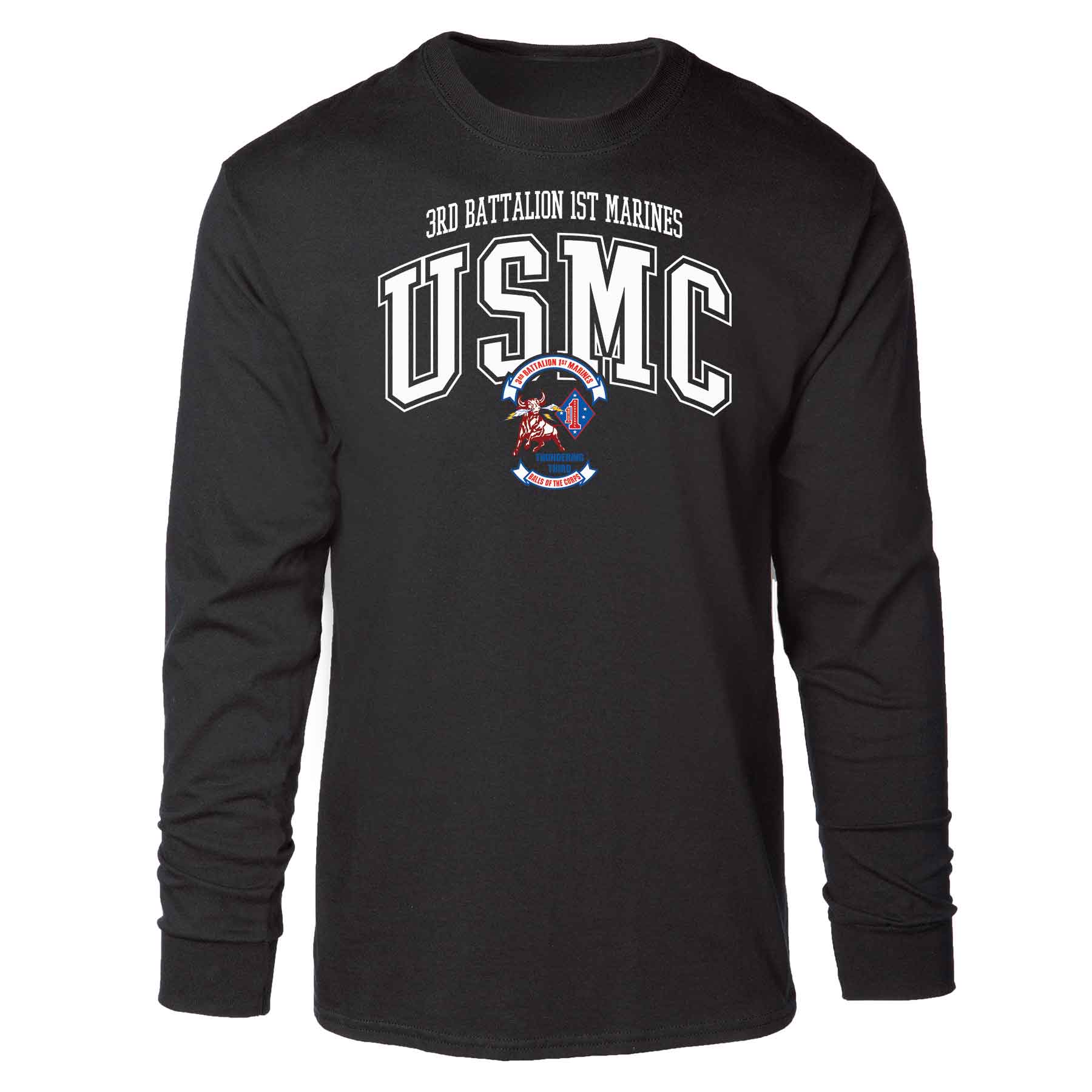 3rd Battalion 1st Marines Arched Long Sleeve T-shirt