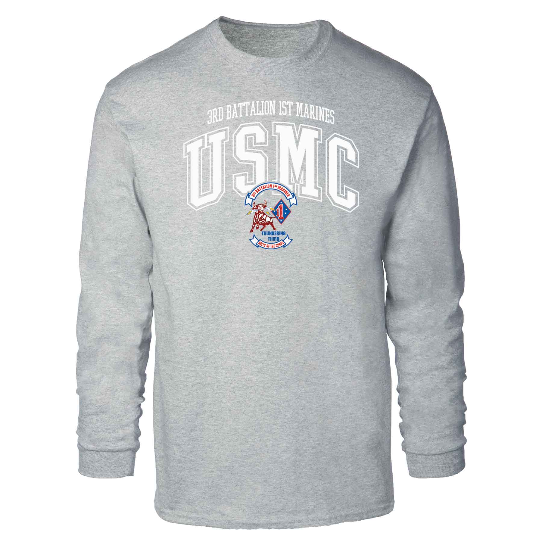 3rd Battalion 1st Marines Arched Long Sleeve T-shirt - Image 2