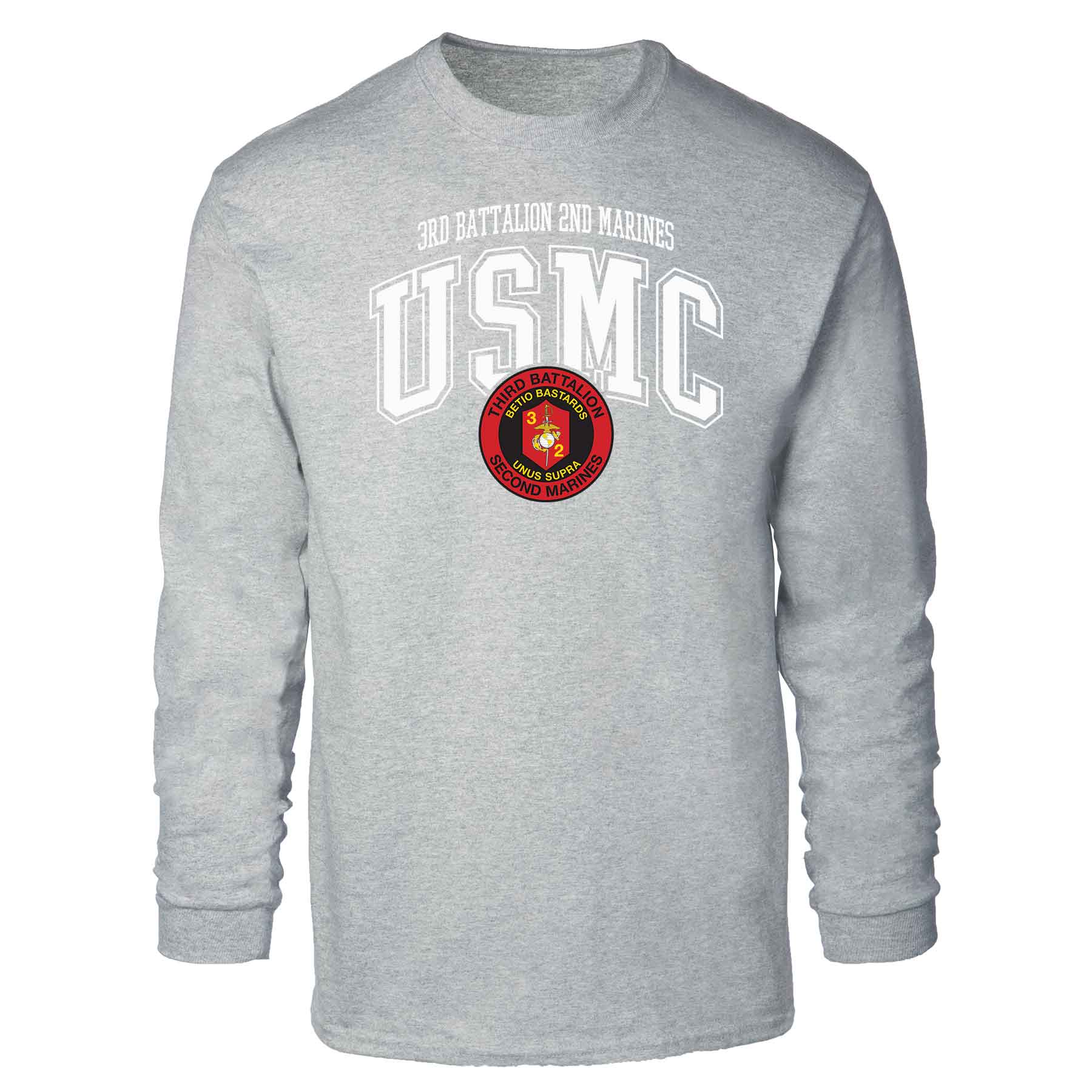 3rd Battalion 2nd Marines Arched Long Sleeve T-shirt - Image 2