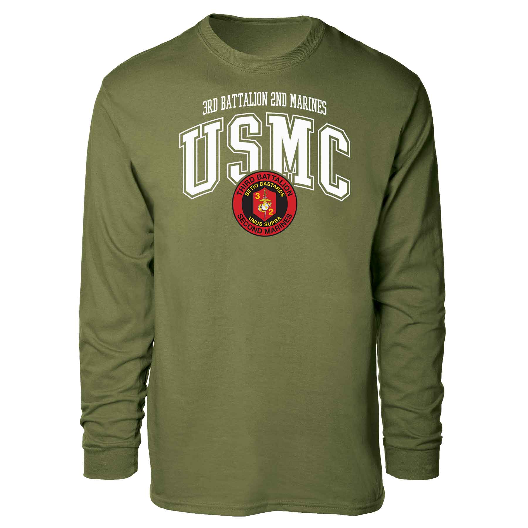 3rd Battalion 2nd Marines Arched Long Sleeve T-shirt - Image 4