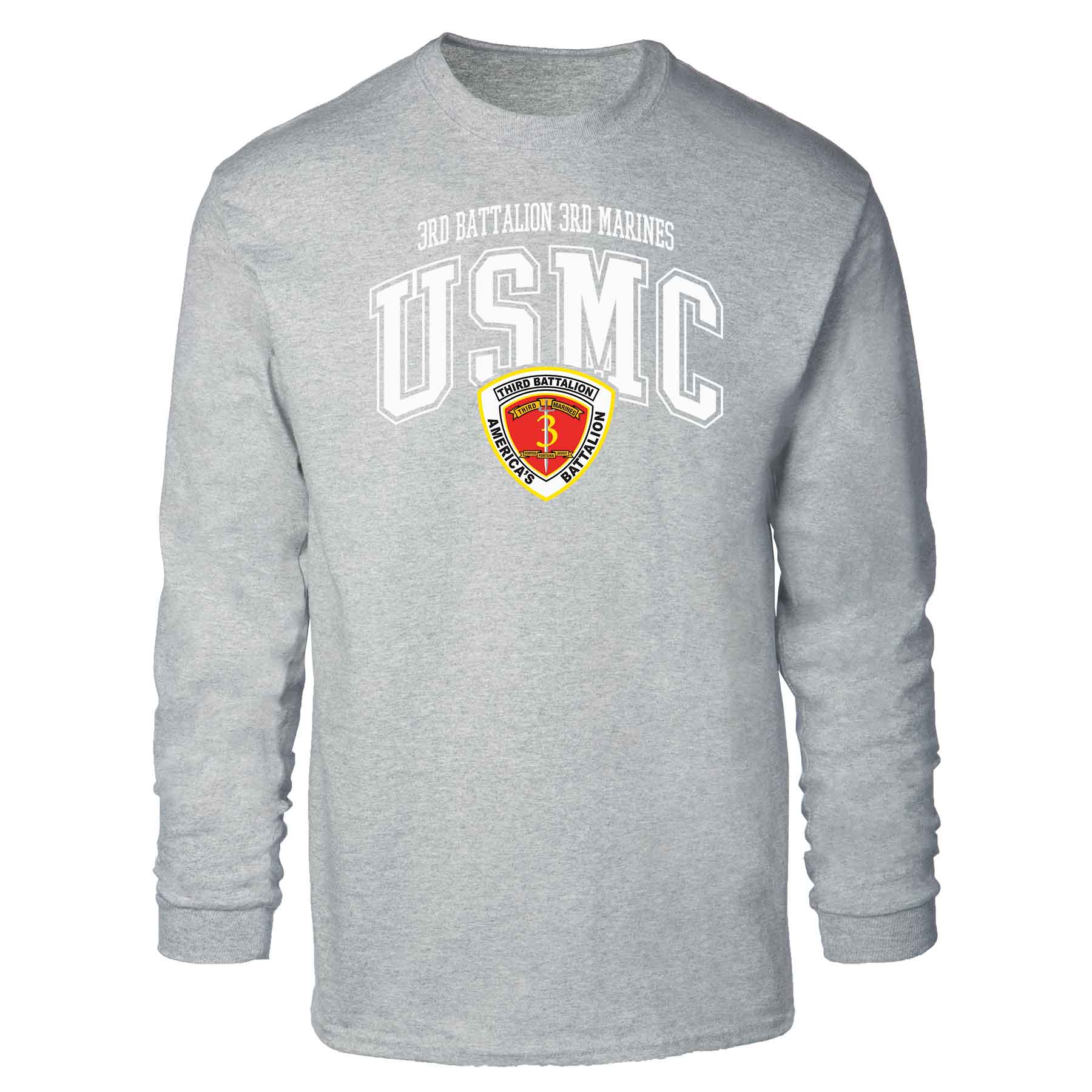 3rd Battalion 3rd Marines Arched Long Sleeve T-shirt - Image 2