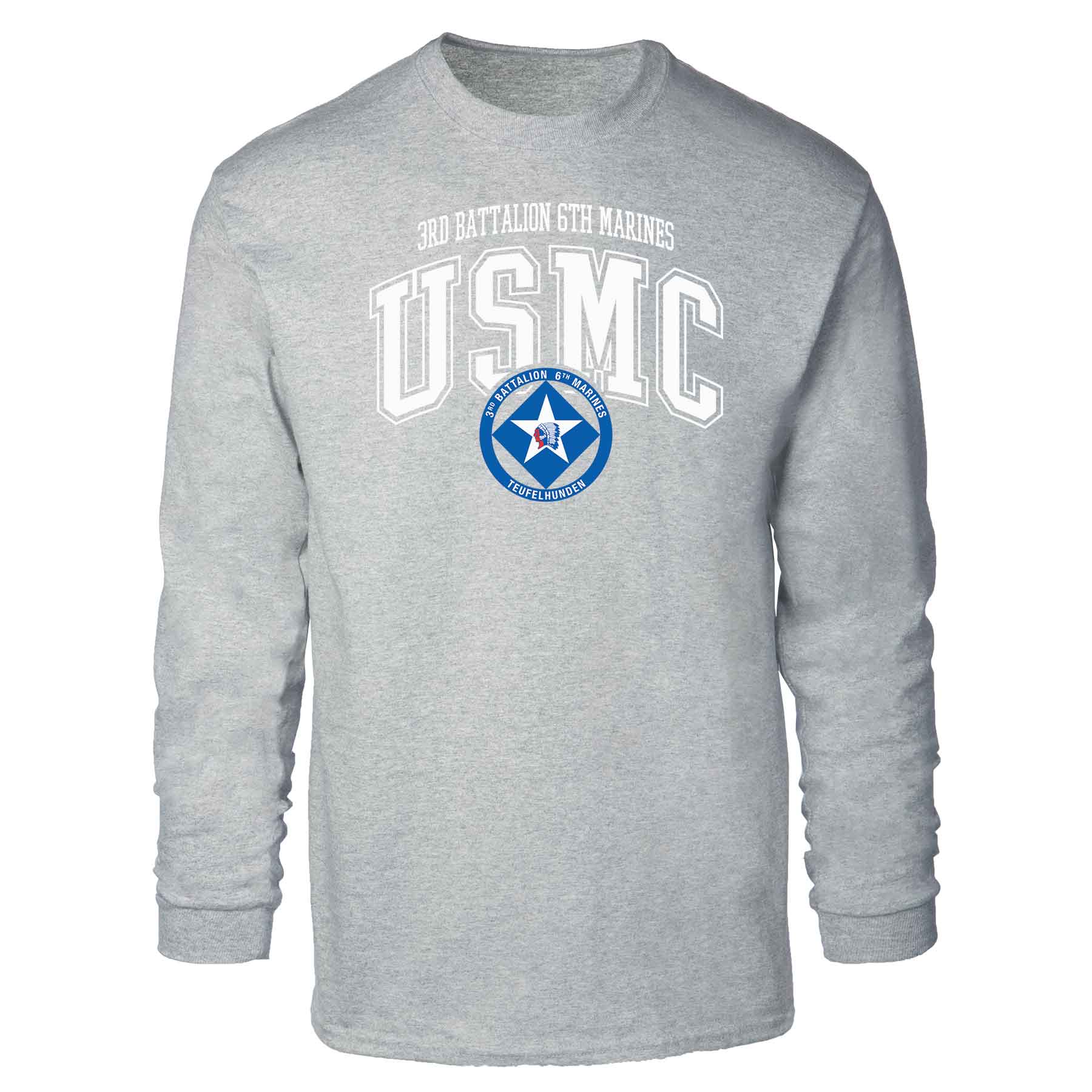 3rd Battalion 6th Marines Arched Long Sleeve T-shirt - Image 2