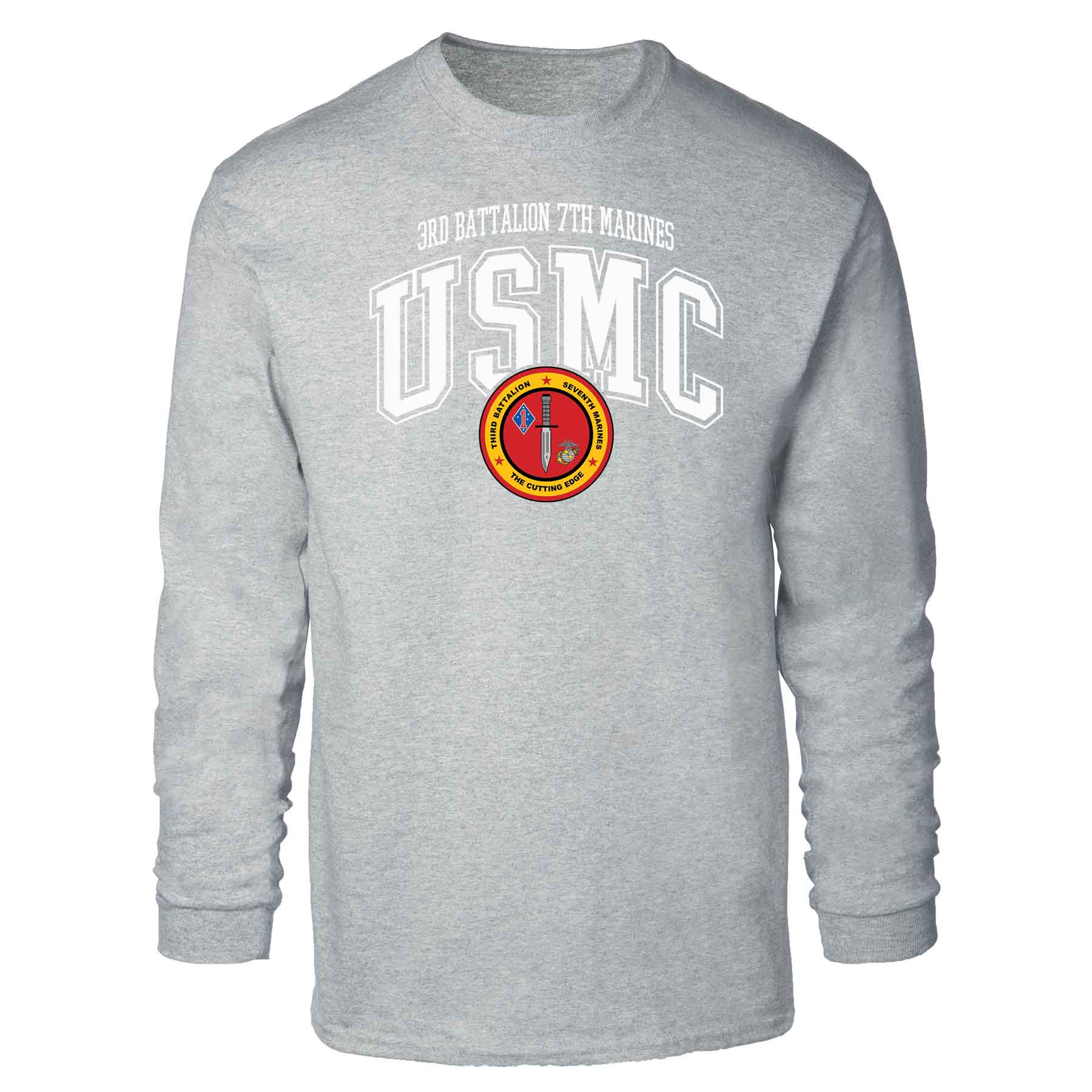 3rd Battalion 7th Marines Arched Long Sleeve T-shirt - Image 2