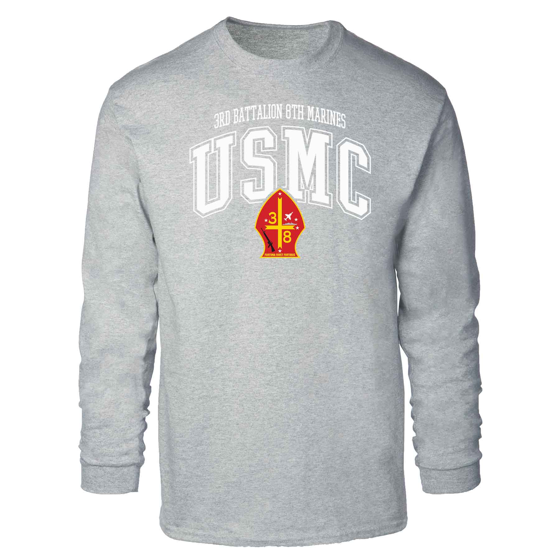3rd Battalion 8th Marines Arched Long Sleeve T-shirt - Image 2