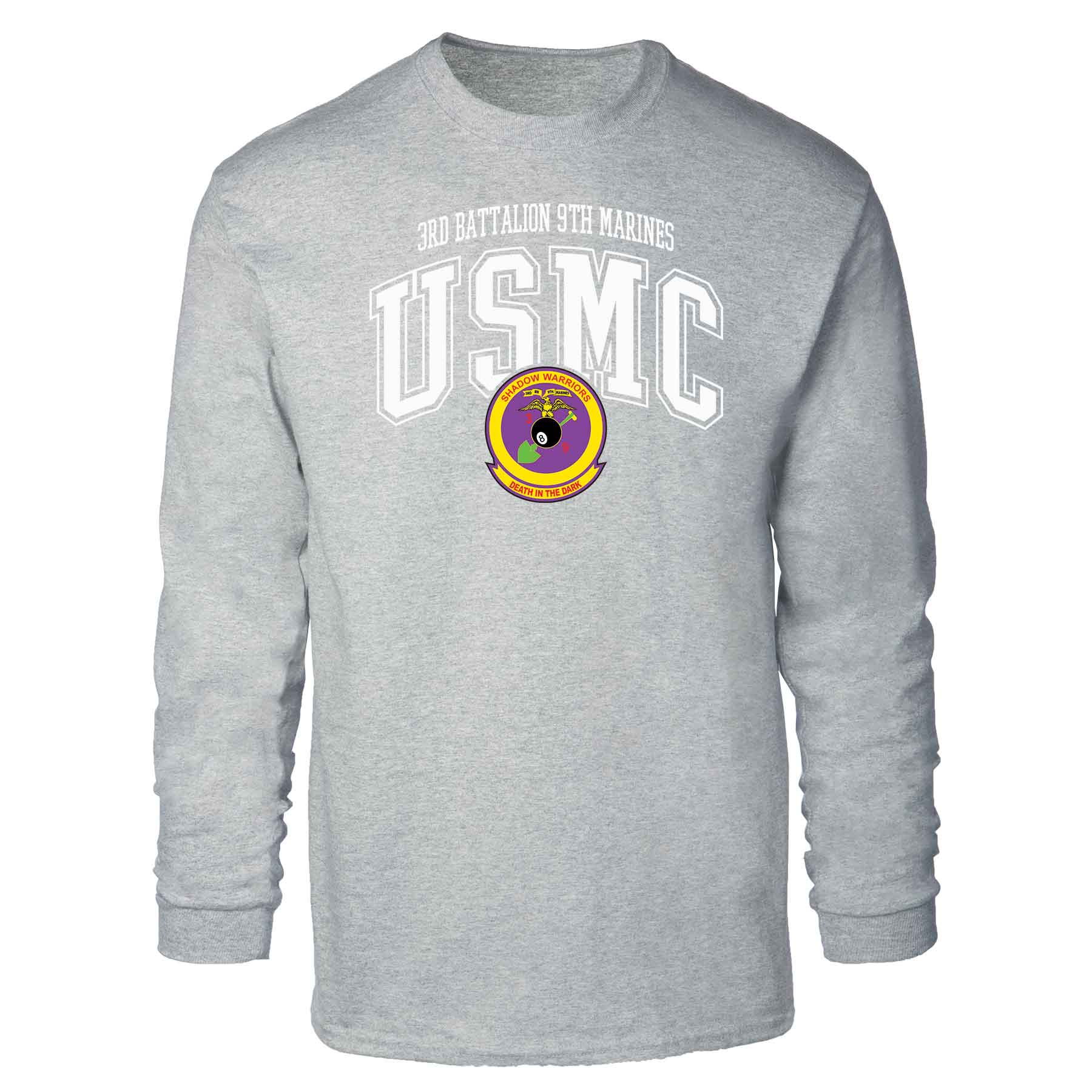 3rd Battalion 9th Marines Arched Long Sleeve T-shirt - Image 2