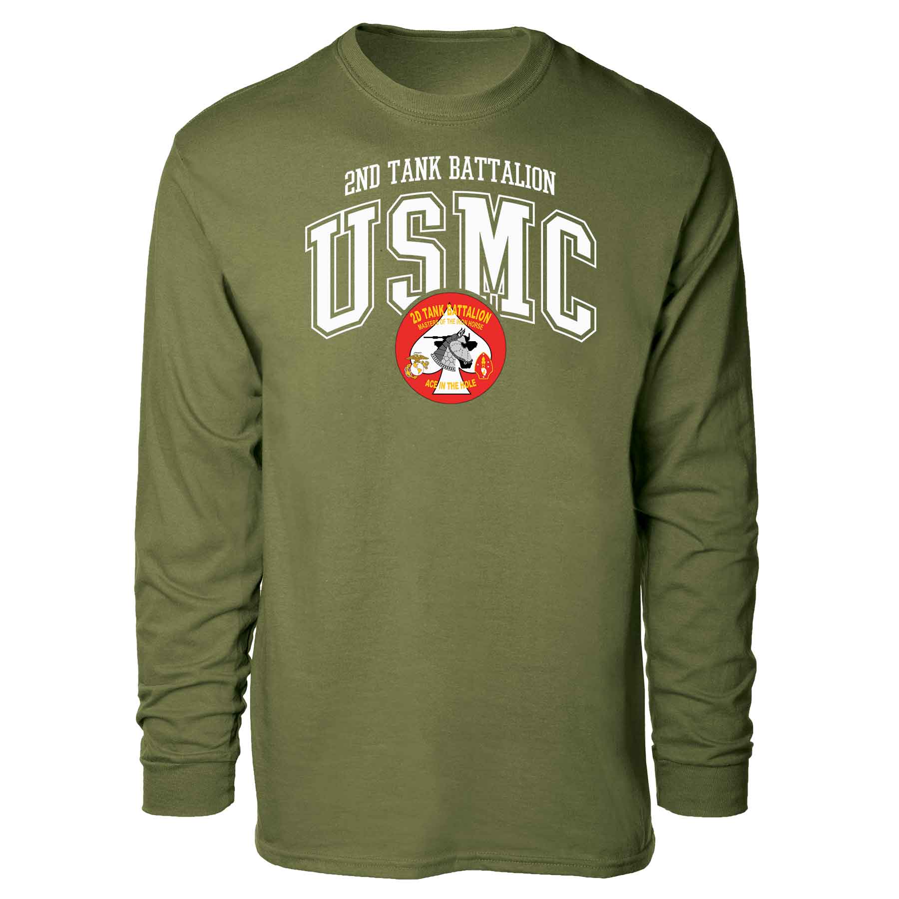 2nd Tank Battalion Arched Long Sleeve T-shirt - Image 4