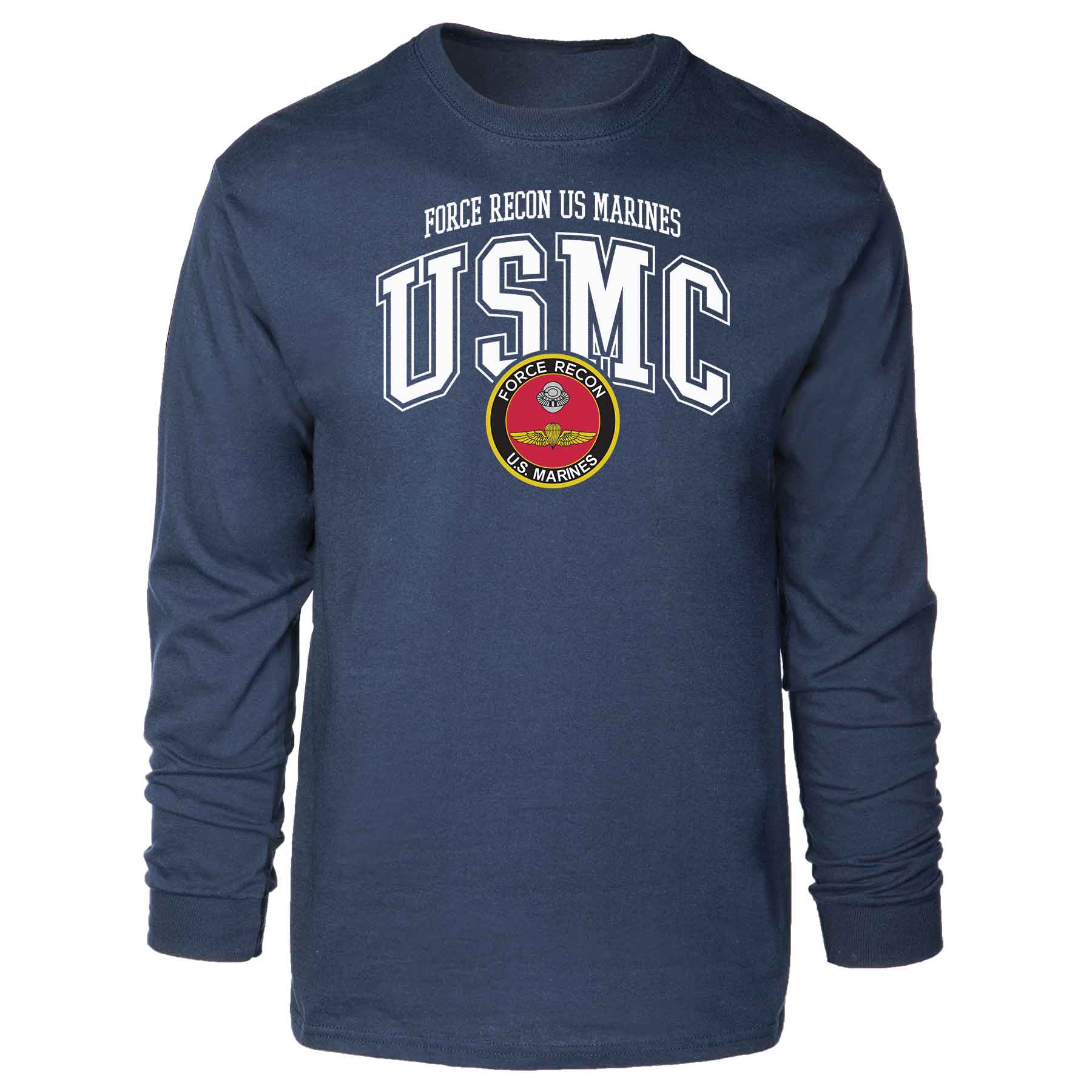 Force Recon US Marines Arched Long Sleeve T-shirt - Image 3
