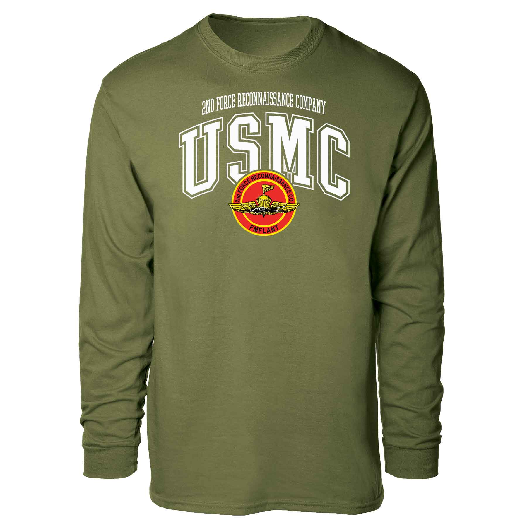 2nd Force Reconnaissance Co Arched Long Sleeve T-shirt - Image 4