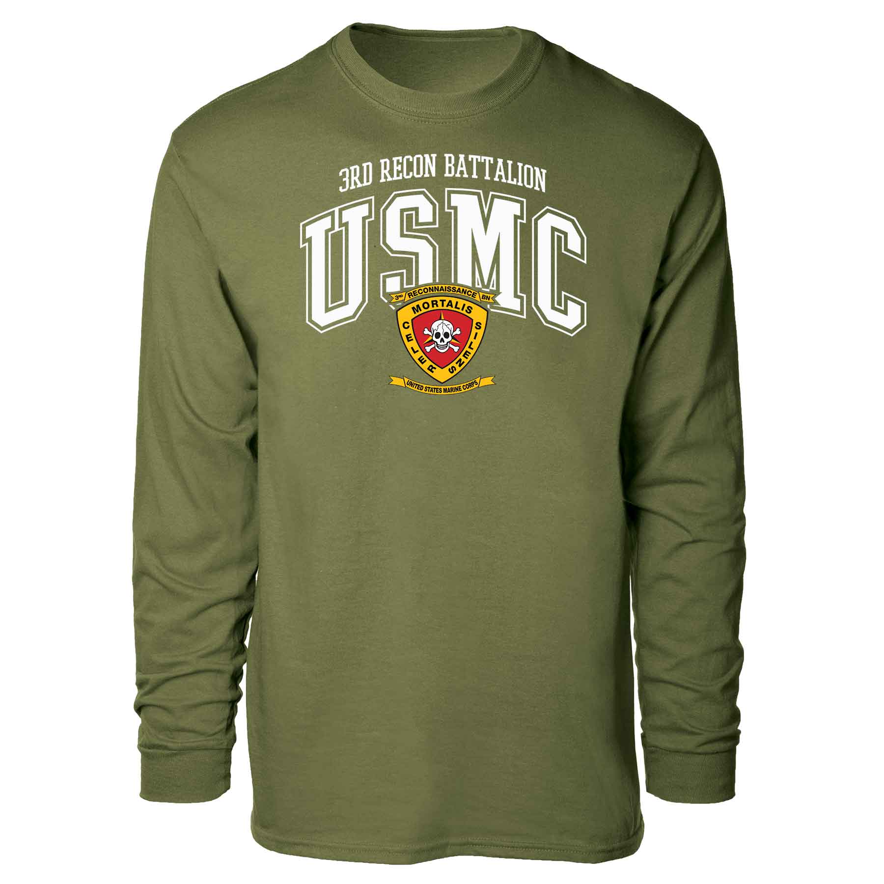3rd Recon Battalion Arched Long Sleeve T-shirt - Image 4