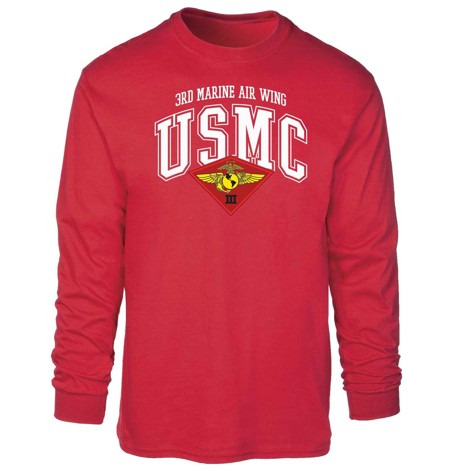 3rd Marine Air Wing Arched Long Sleeve T-shirt - Image 5