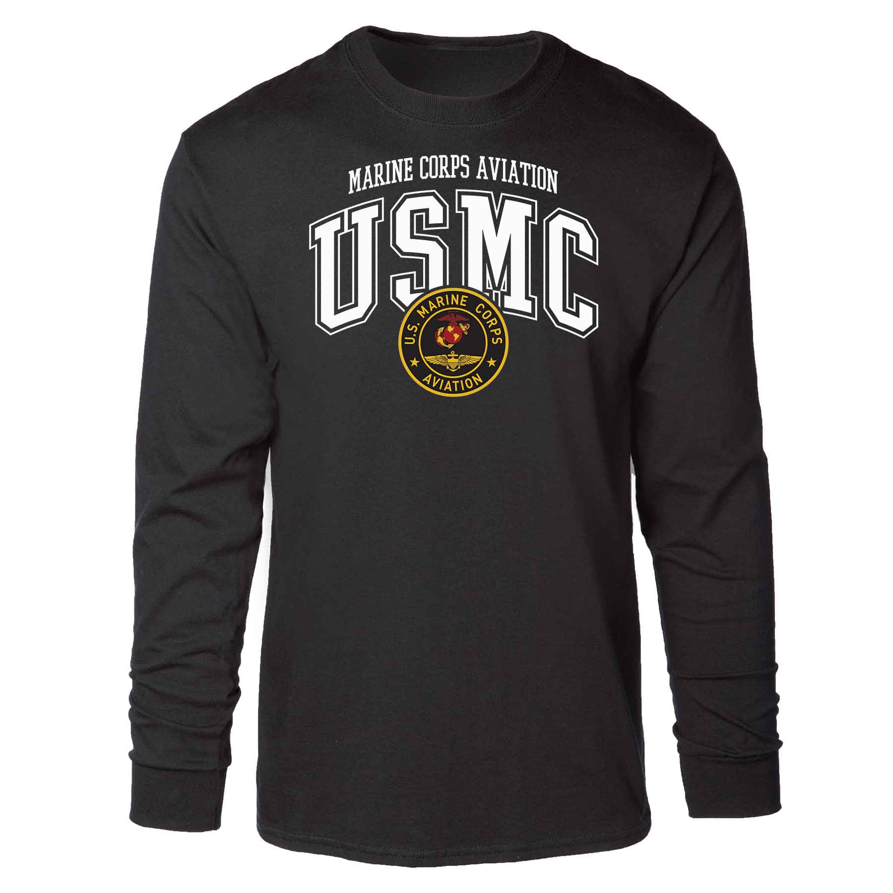 Marine Corps Aviation Arched Long Sleeve T-shirt