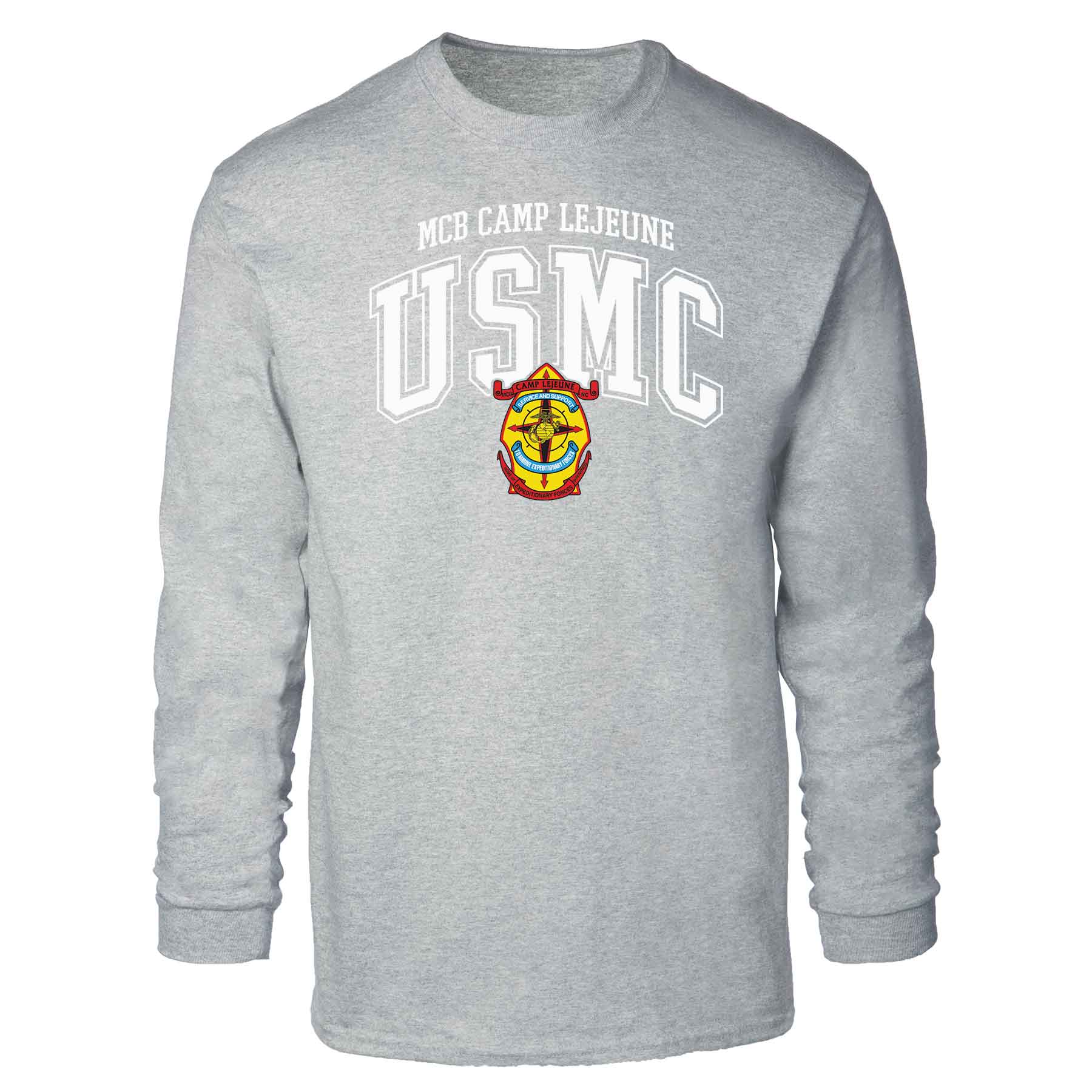 MCB Camp Lejeune Arched Long Sleeve T-shirt - Image 2