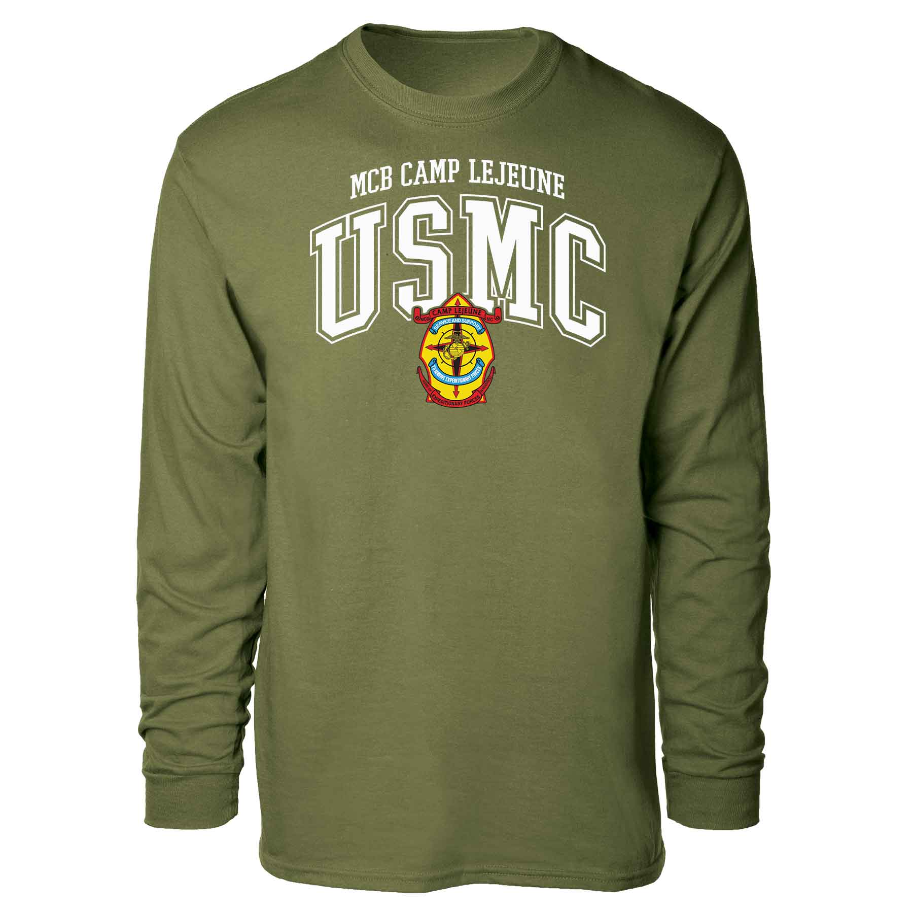 MCB Camp Lejeune Arched Long Sleeve T-shirt - Image 4