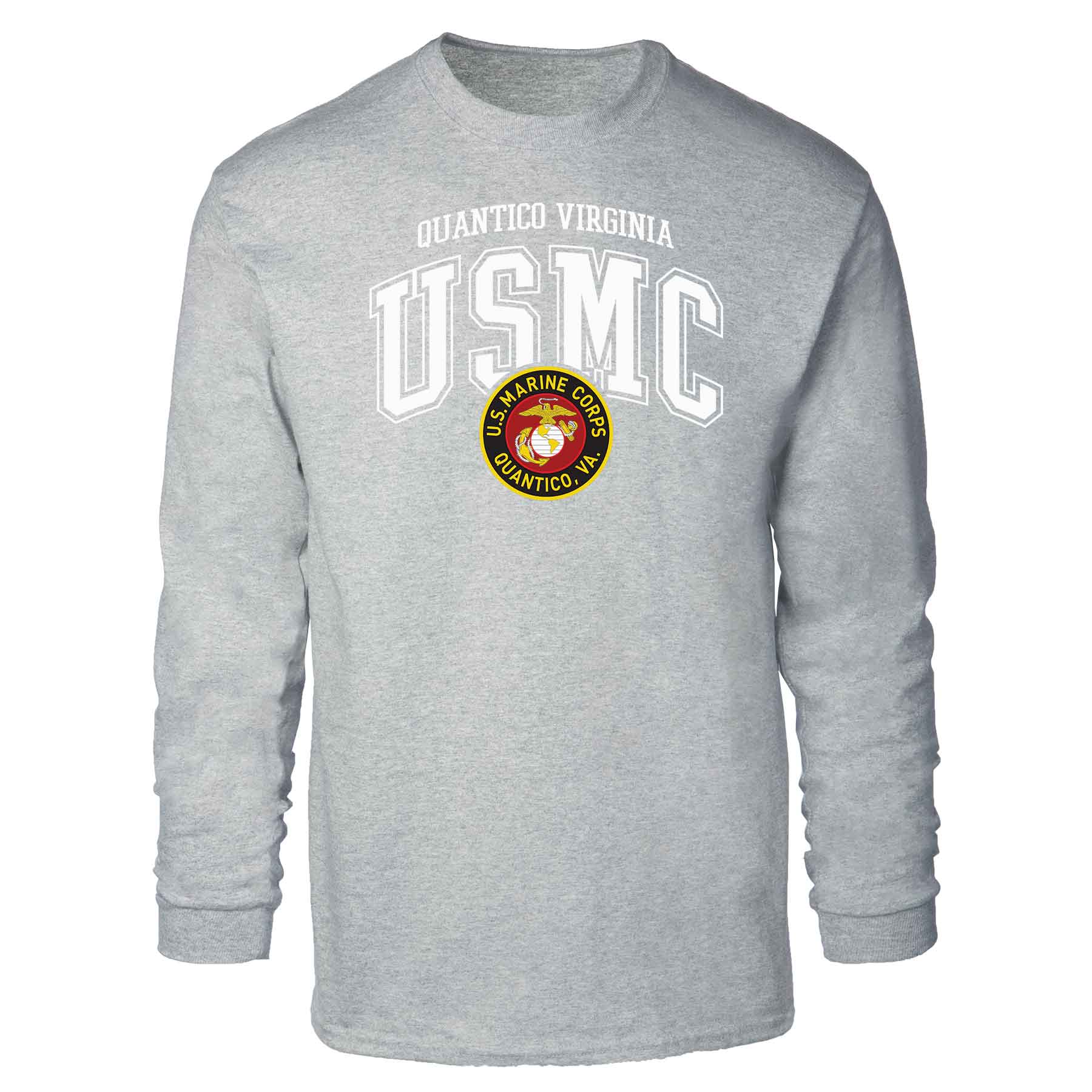 Quantico Virginia Arched Long Sleeve T-shirt - Image 2