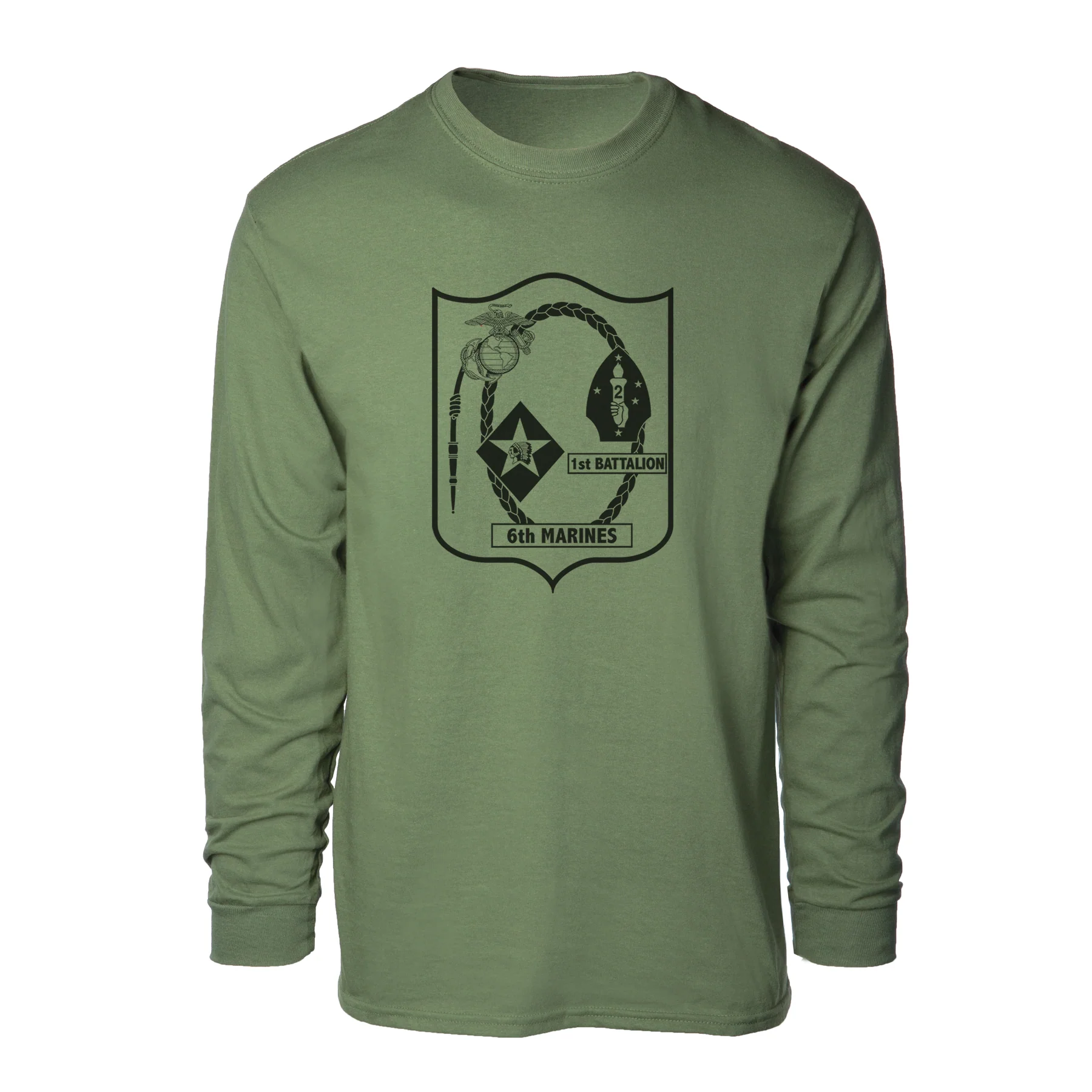 1st Battalion 6th Marines Long Sleeve Shirt - Image 2