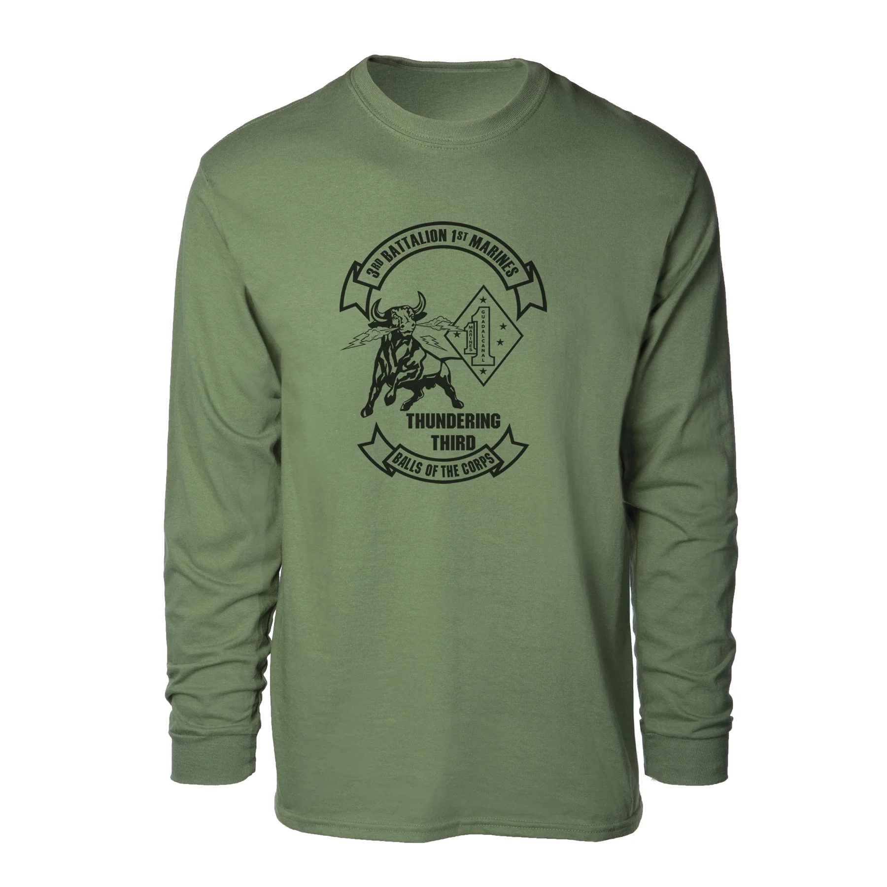 3rd Battalion 1st Marines Long Sleeve Shirt - Image 2