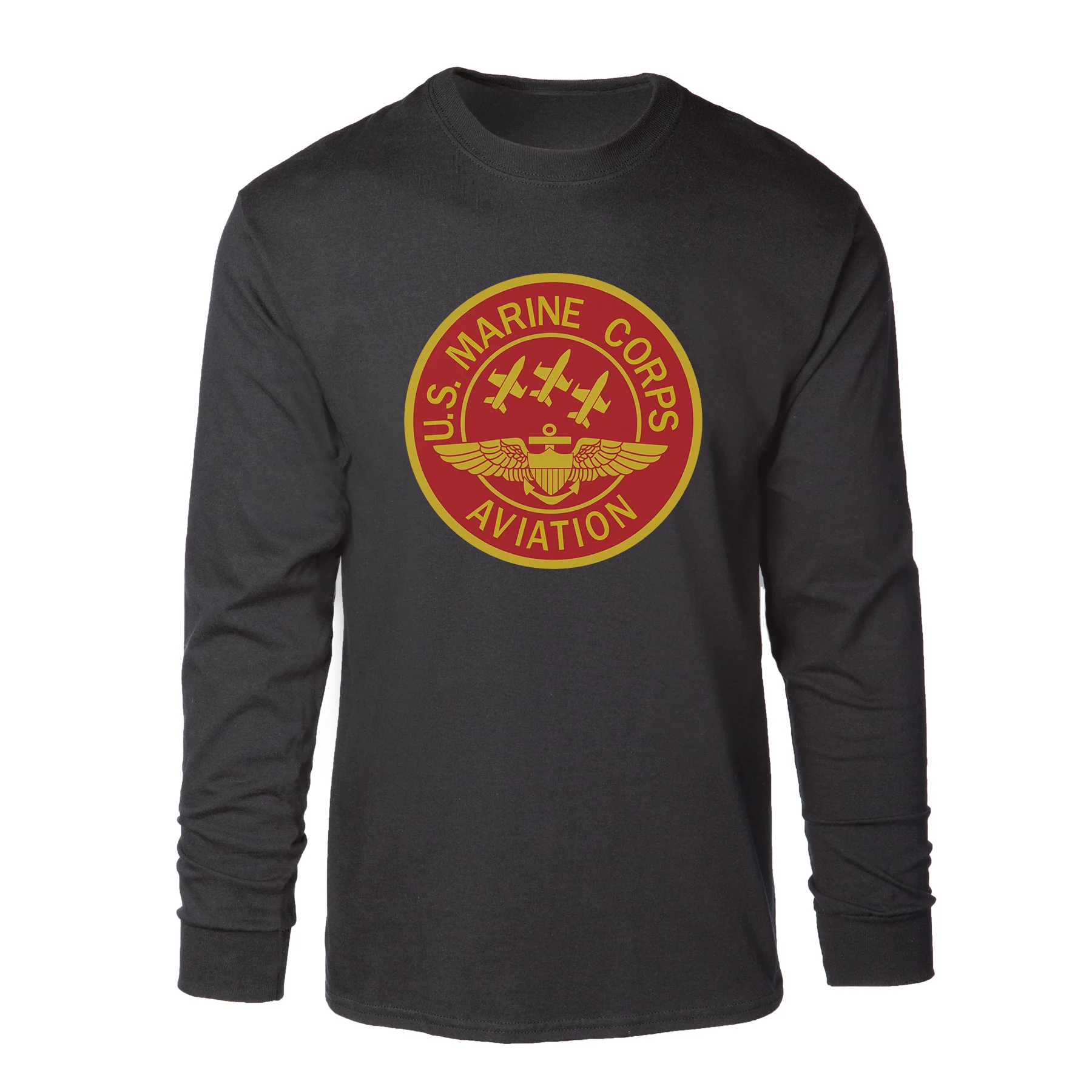 Red Marine Corps Aviation Long Sleeve Shirt - Image 3