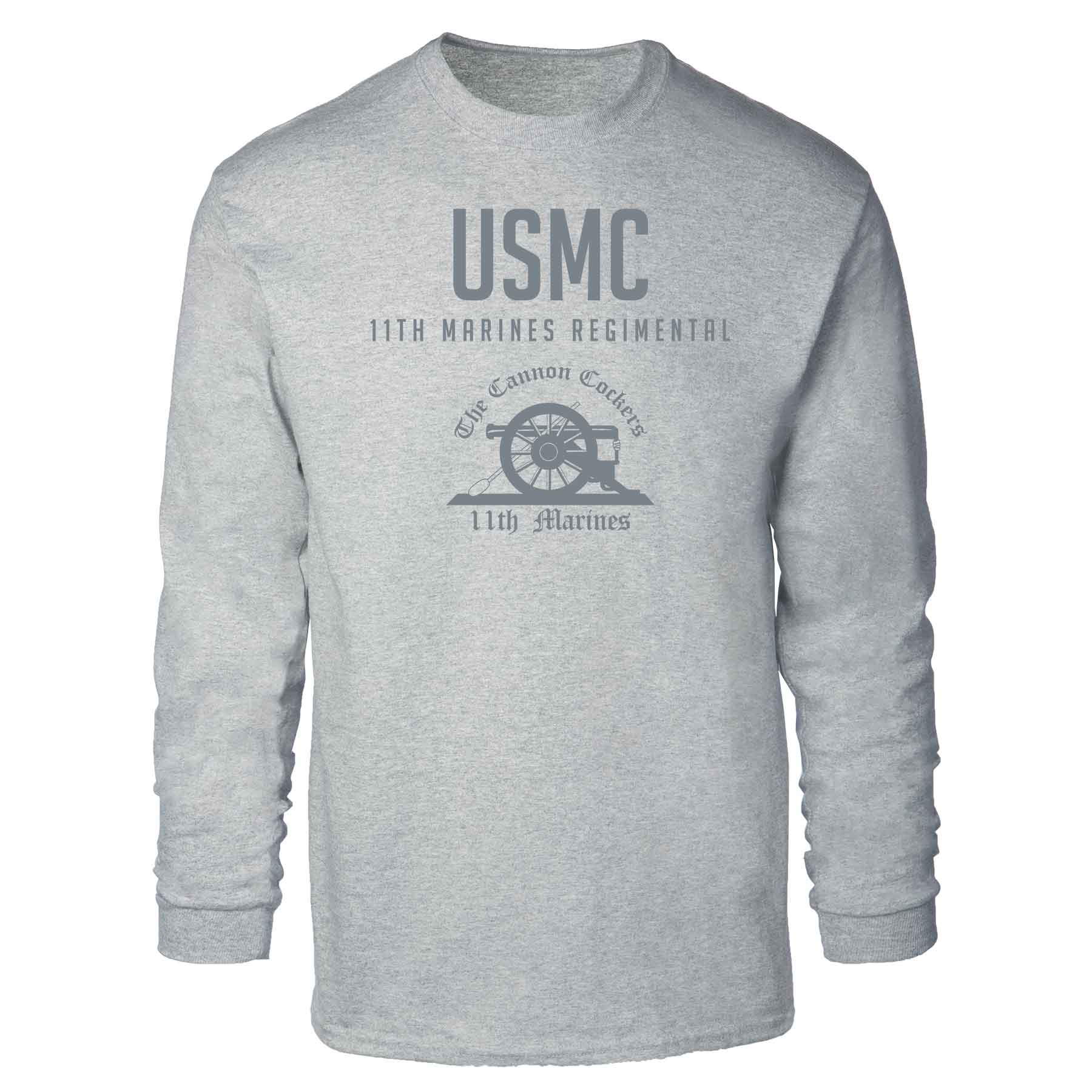 11th Marines Regimental Tonal Long Sleeve T-shirt - Image 2