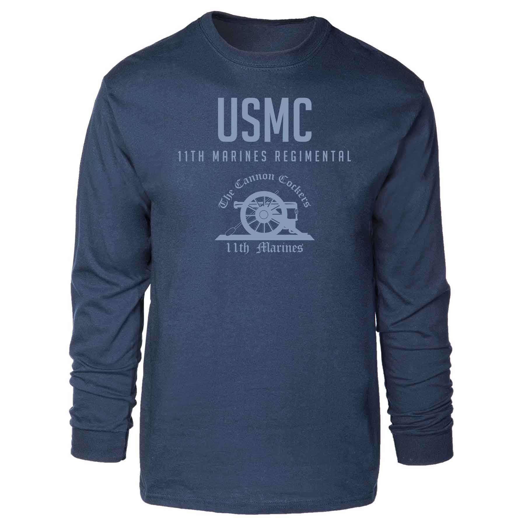 11th Marines Regimental Tonal Long Sleeve T-shirt - Image 3