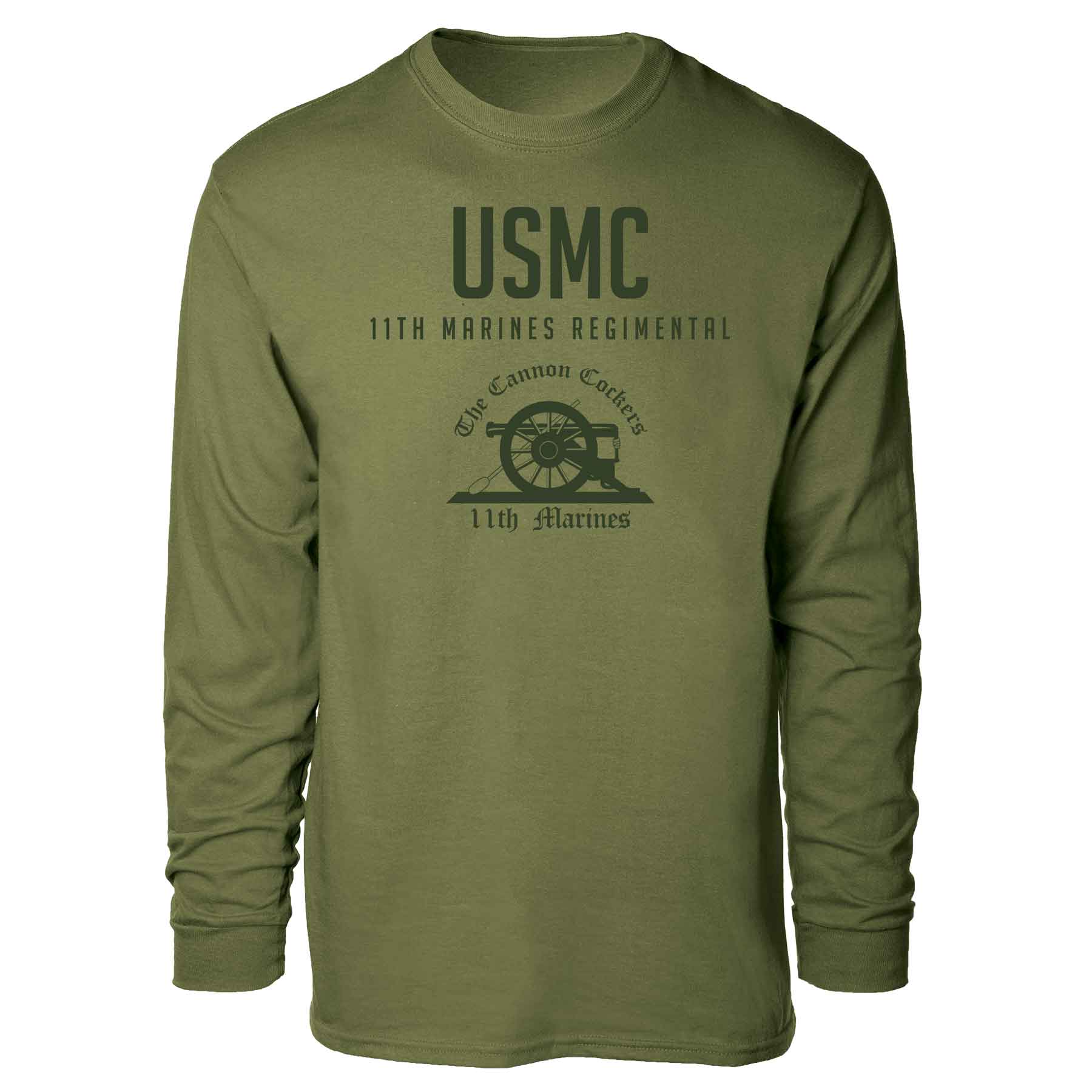 11th Marines Regimental Tonal Long Sleeve T-shirt - Image 4
