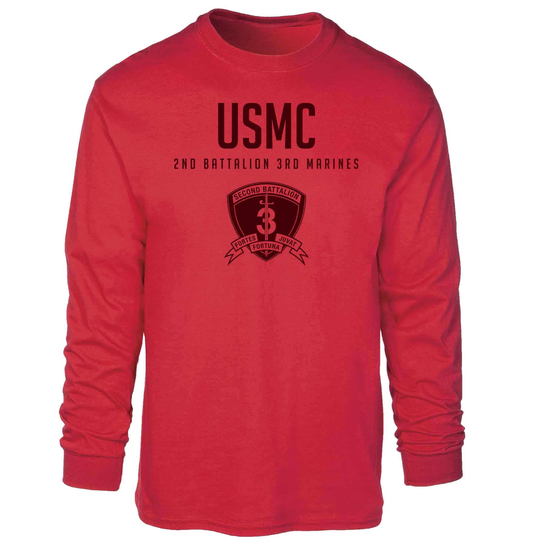 2nd Battalion 3rd Marines Tonal Long Sleeve T-shirt - Image 5