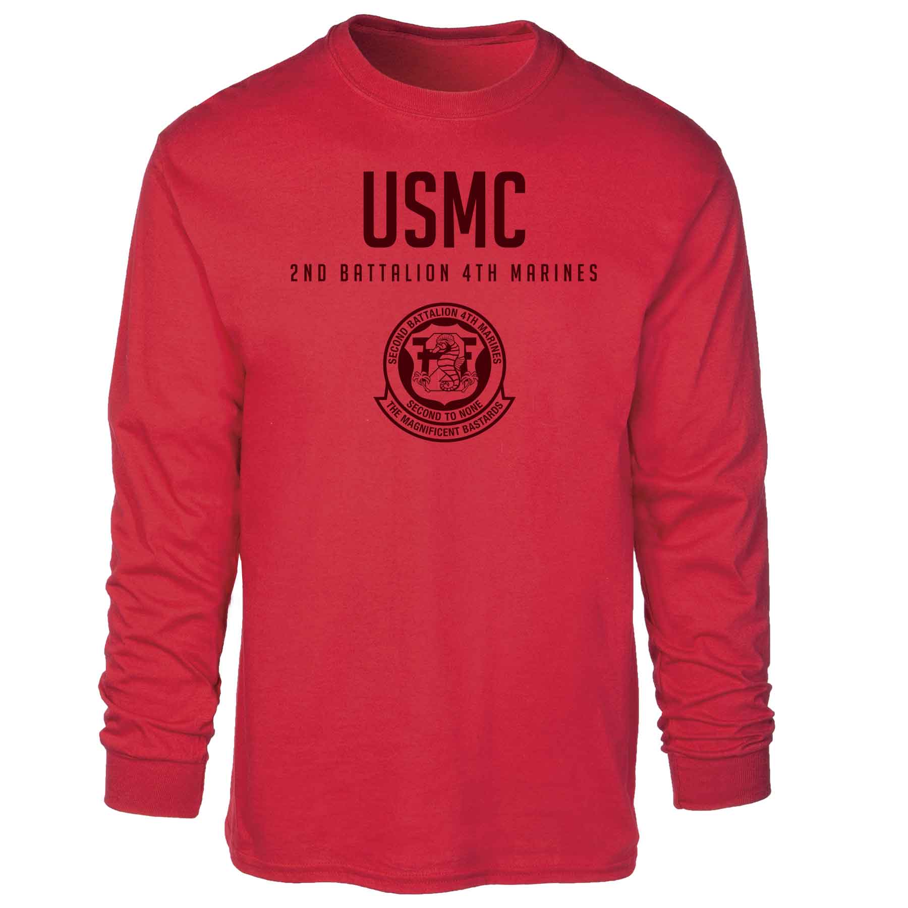 2nd Battalion 4th Marines Tonal Long Sleeve T-shirt - Image 5
