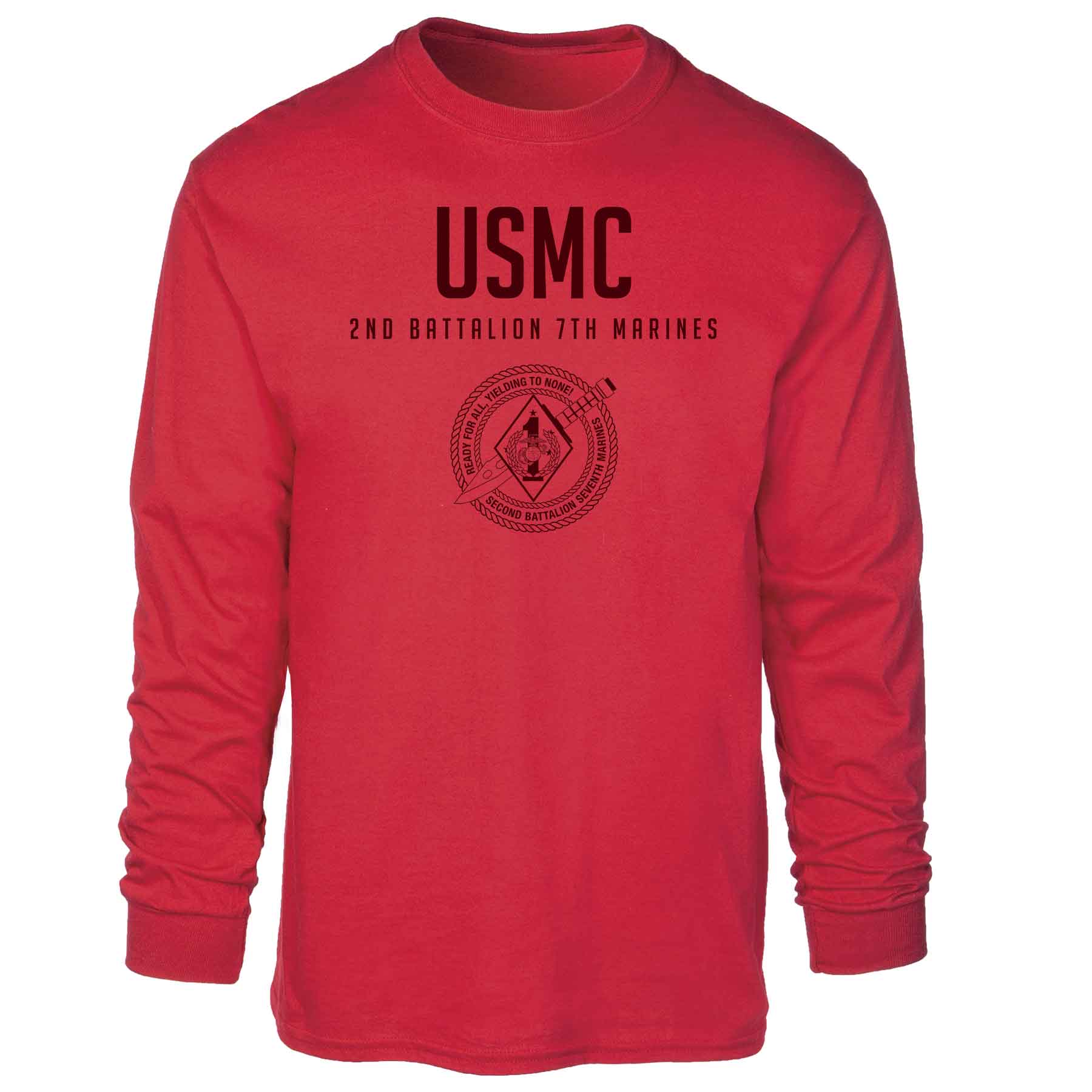 2nd Battalion 7th Marines Tonal Long Sleeve T-shirt - Image 5