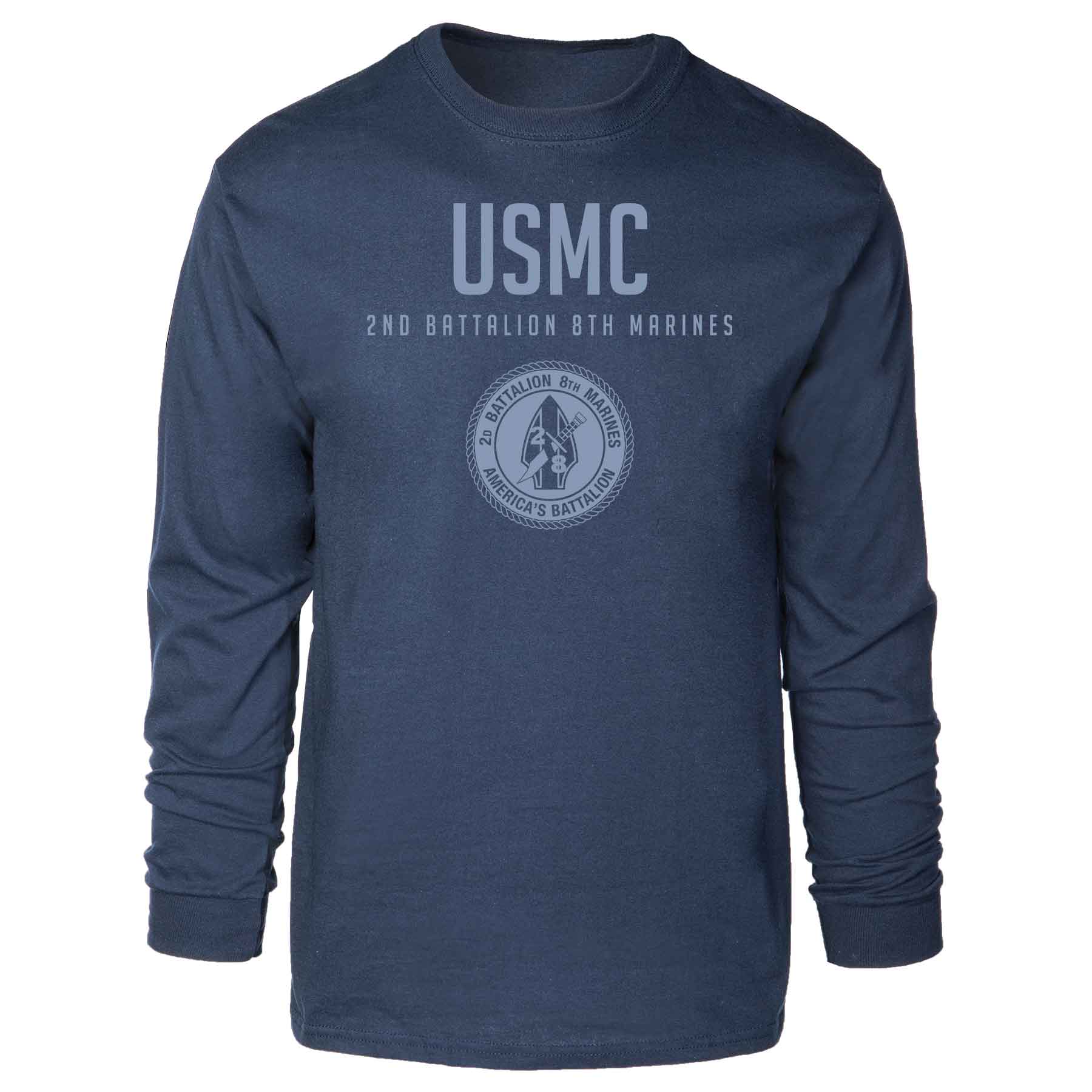 2nd Battalion 8th Marines Tonal Long Sleeve T-shirt - Image 3