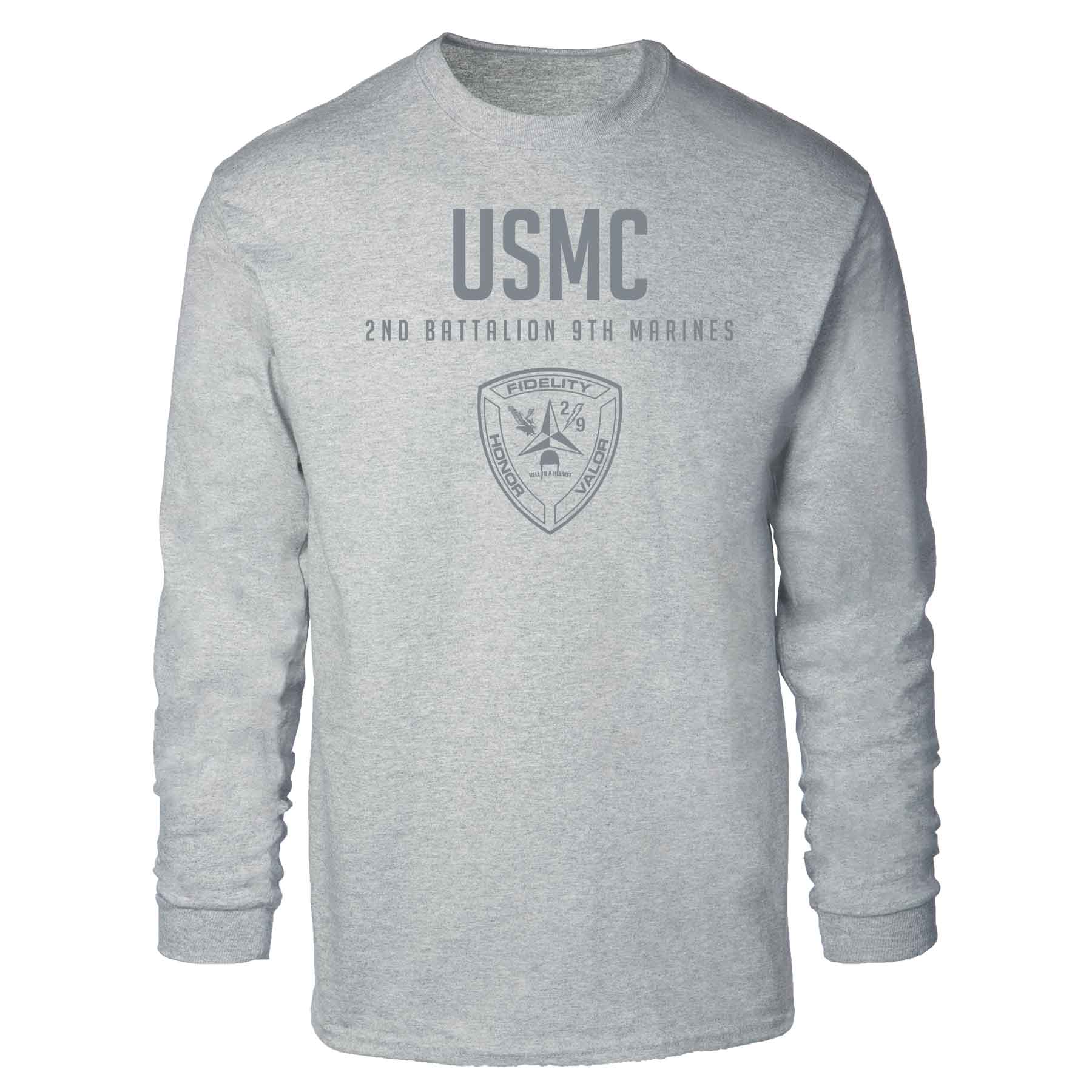 2nd Battalion 9th Marines Tonal Long Sleeve T-shirt - Image 2