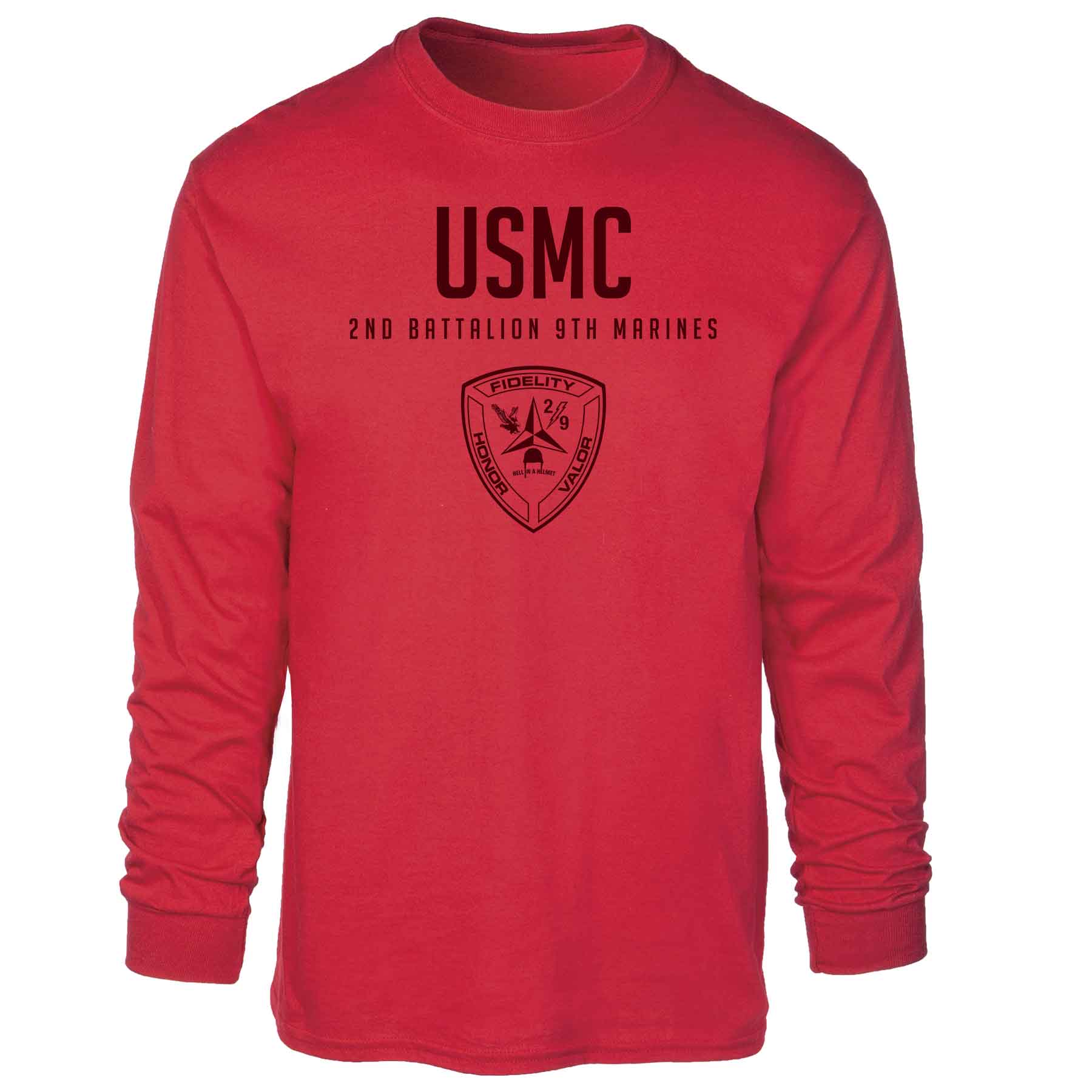 2nd Battalion 9th Marines Tonal Long Sleeve T-shirt - Image 5