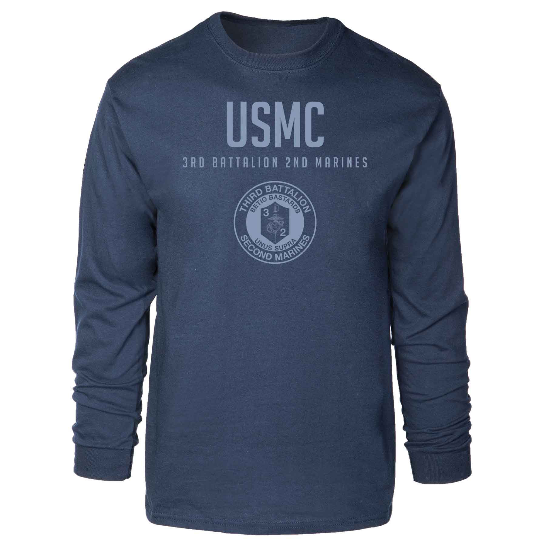 3rd Battalion 2nd Marines Tonal Long Sleeve T-shirt - Image 3