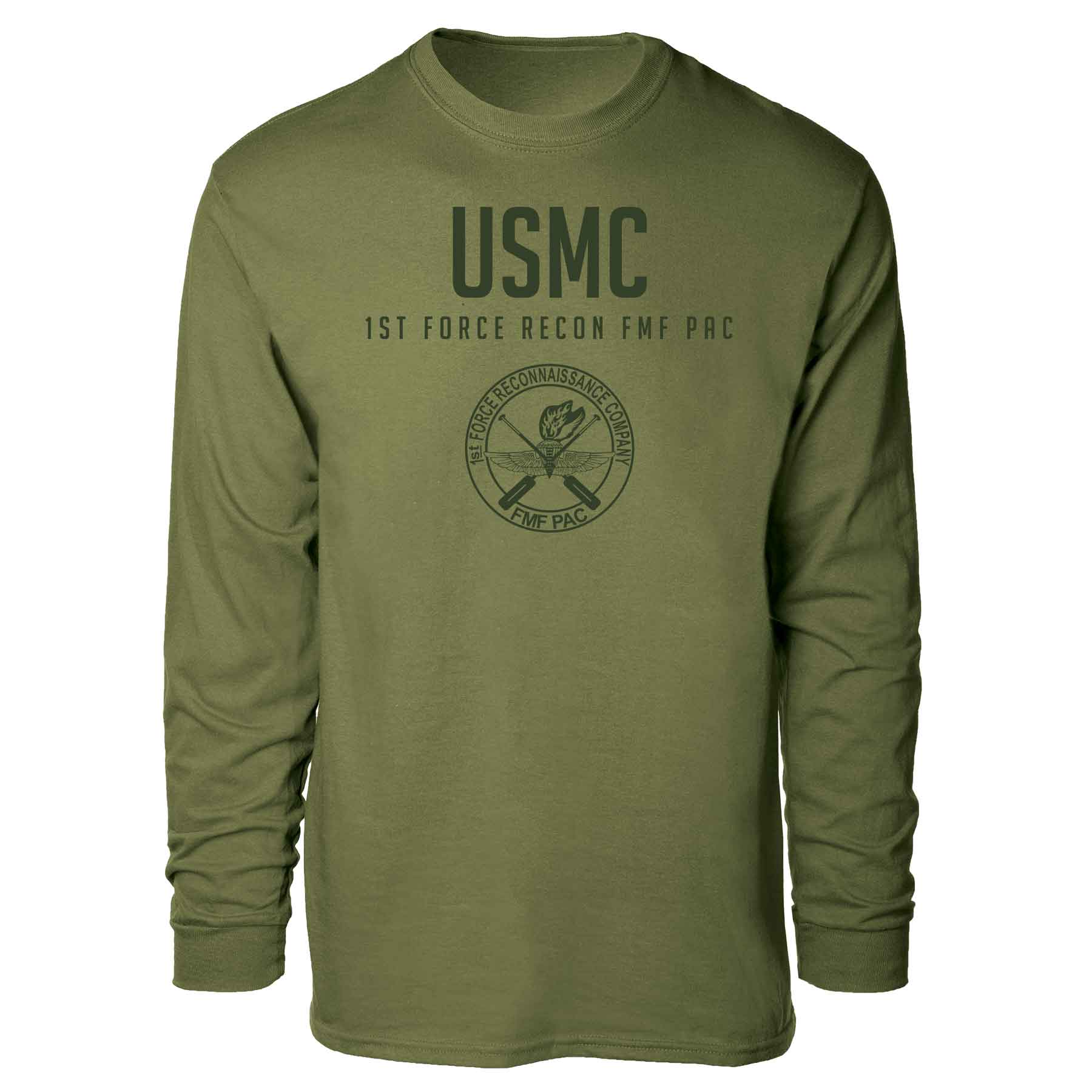 1st Force Recon FMF PAC Tonal Long Sleeve T-shirt - Image 4