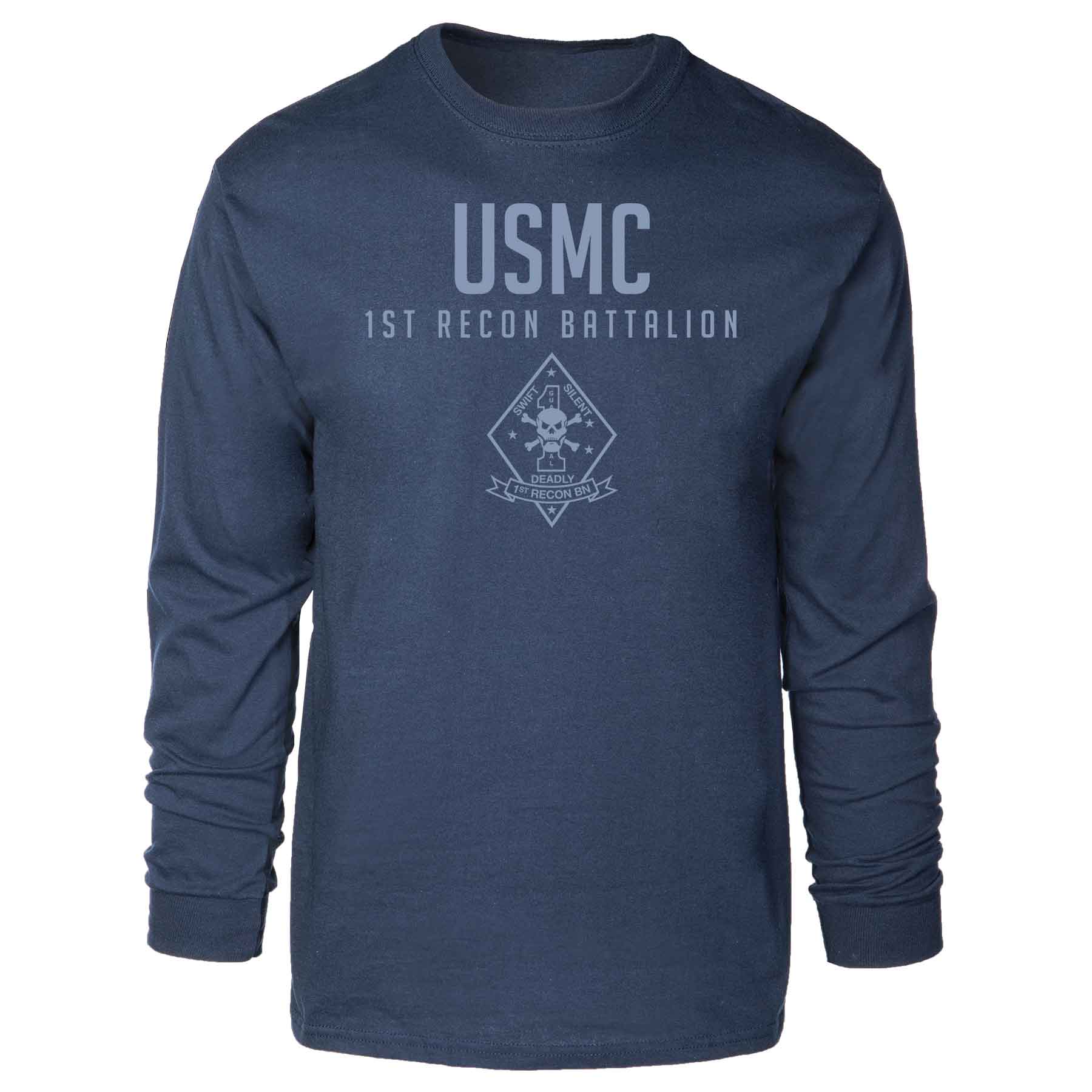 1st Recon Battalion Tonal Long Sleeve T-shirt - Image 3