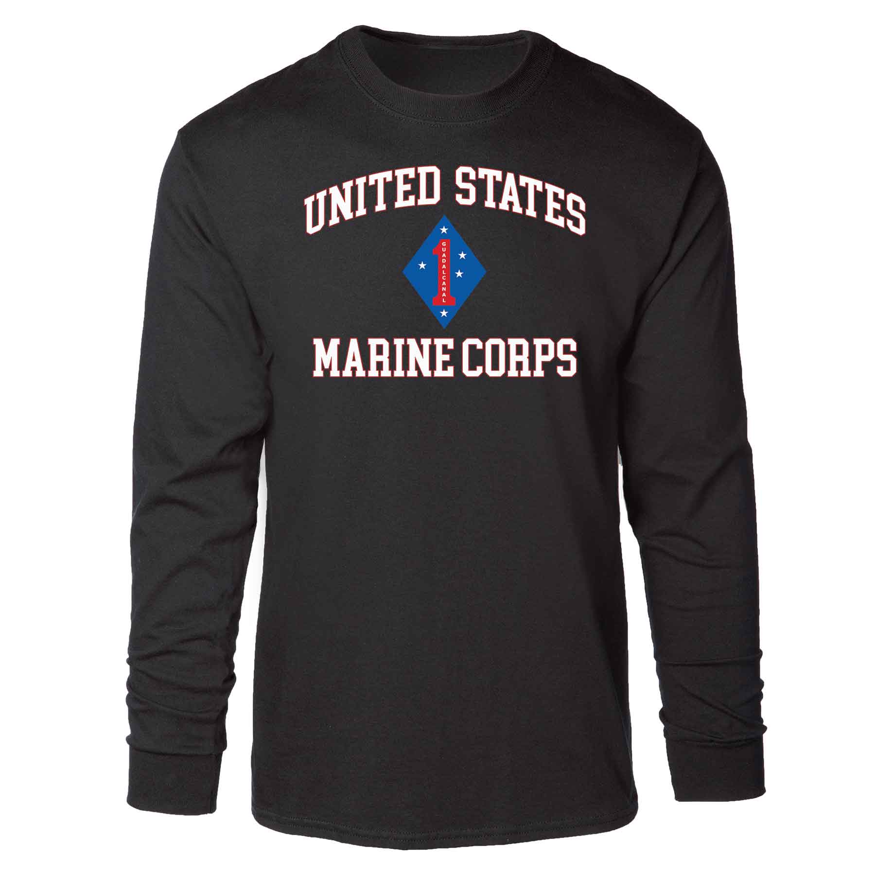 Guadalcanal 1st Marine Division USMC Long Sleeve T-shirt