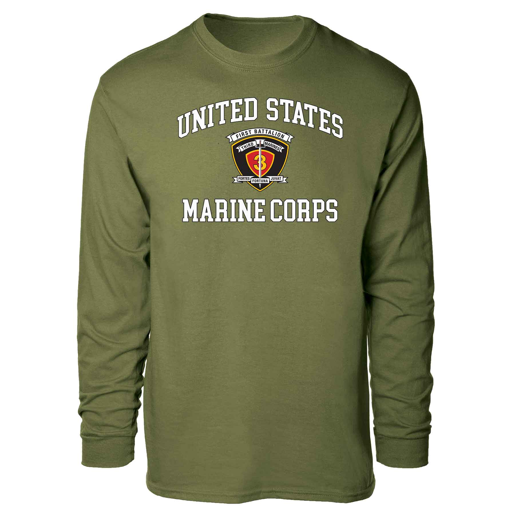 1st Battalion 3rd Marines USMC Long Sleeve T-shirt - Image 4