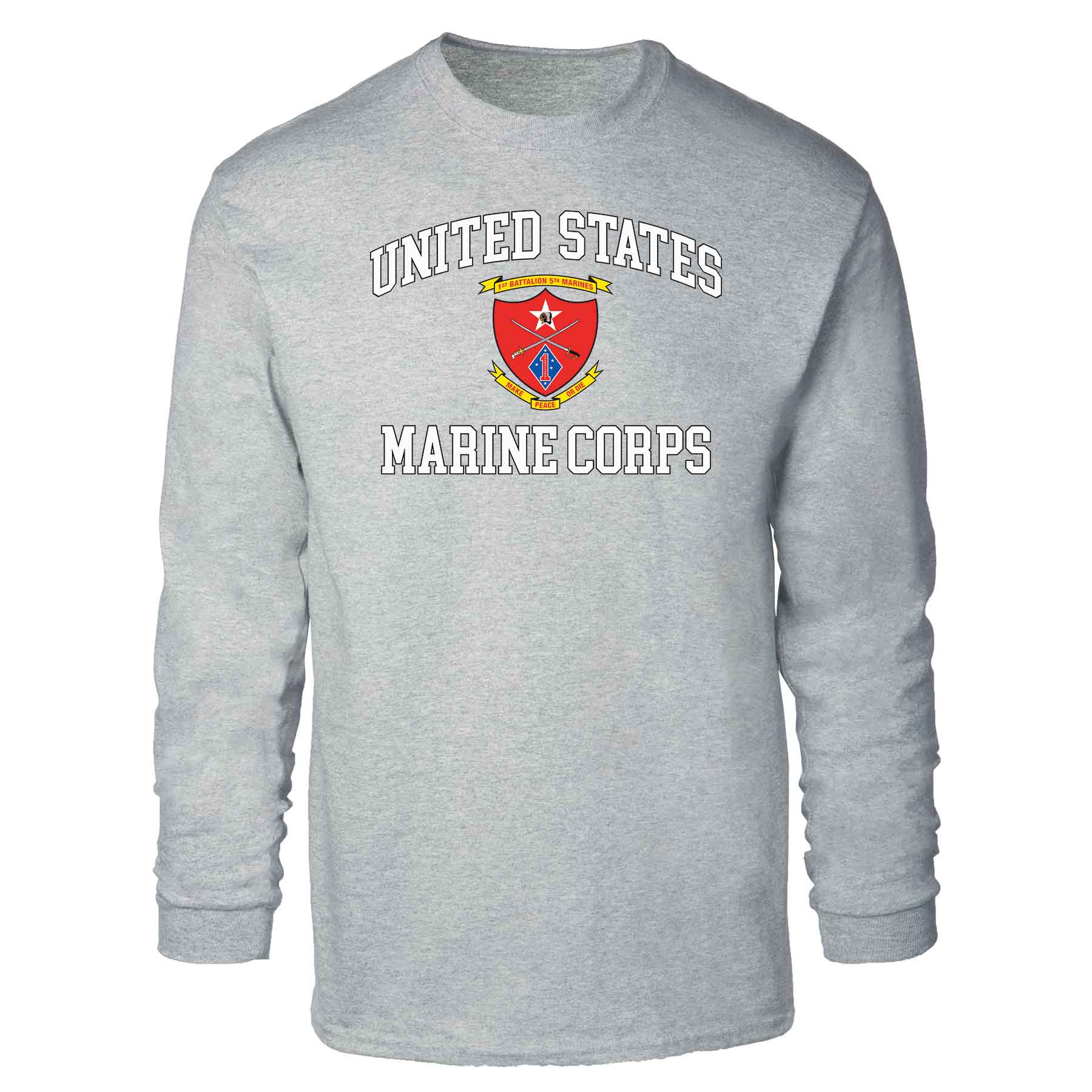 1st Battalion 5th Marines USMC Long Sleeve T-shirt - Image 2