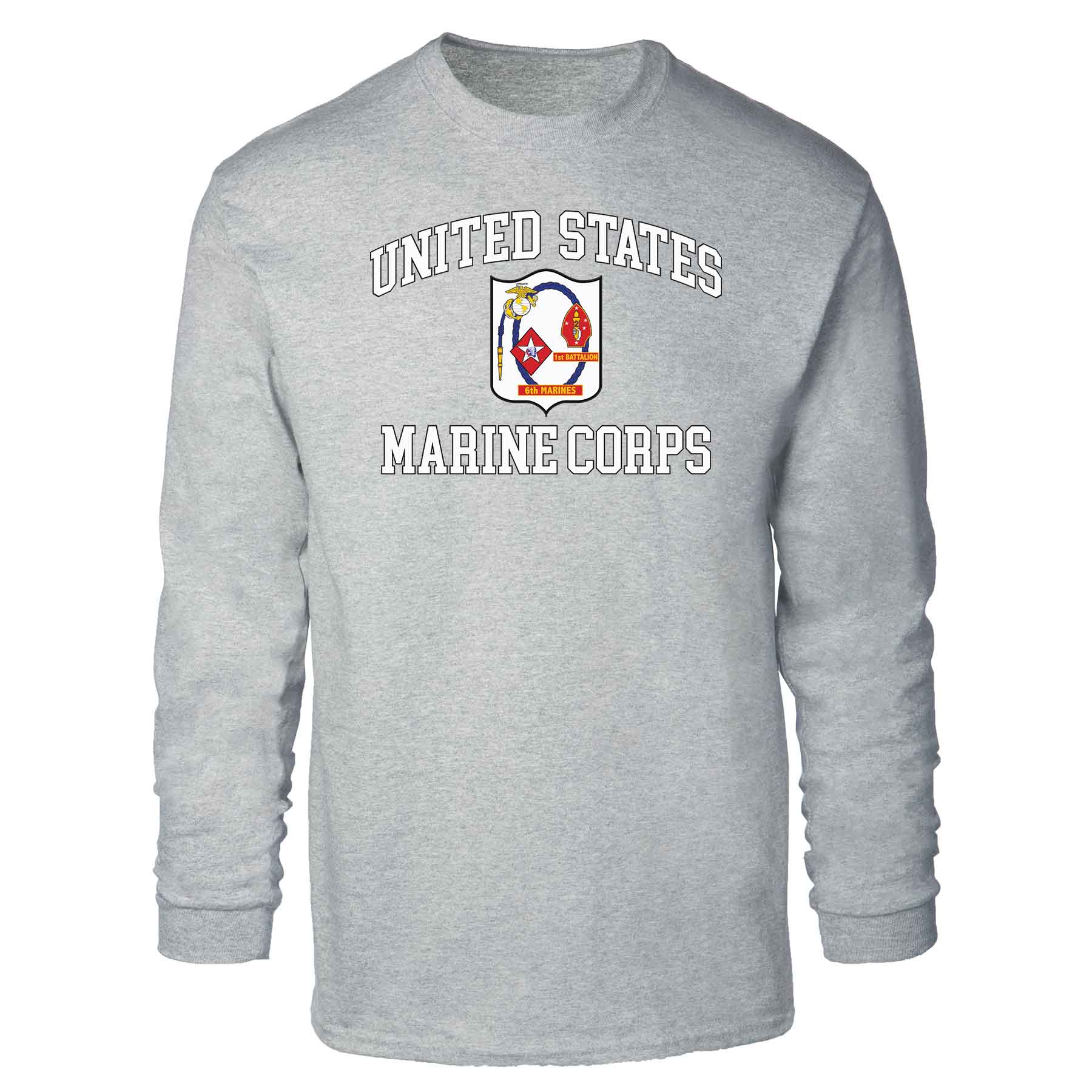 1st Battalion 6th Marines USMC Long Sleeve T-shirt - Image 2