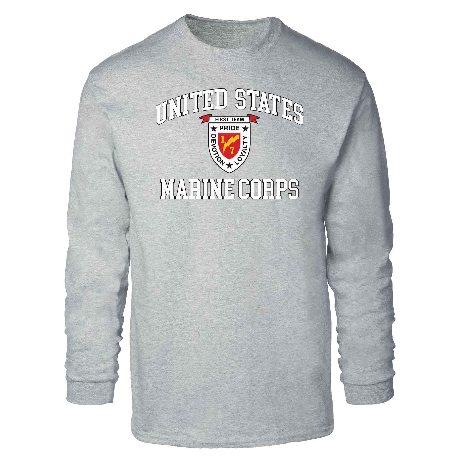 1st Battalion 7th Marines USMC Long Sleeve T-shirt - Image 2