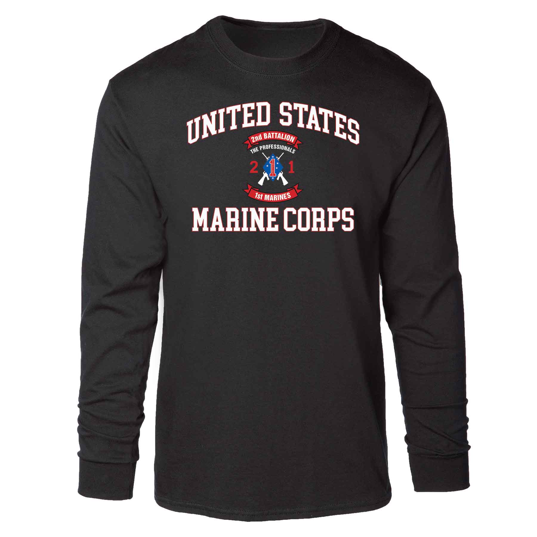 2nd Battalion 1st Marines USMC Long Sleeve T-shirt