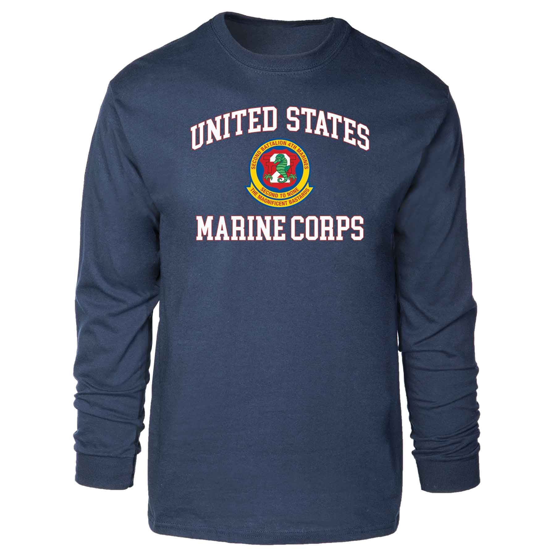 2nd Battalion 4th Marines USMC Long Sleeve T-shirt - Image 3