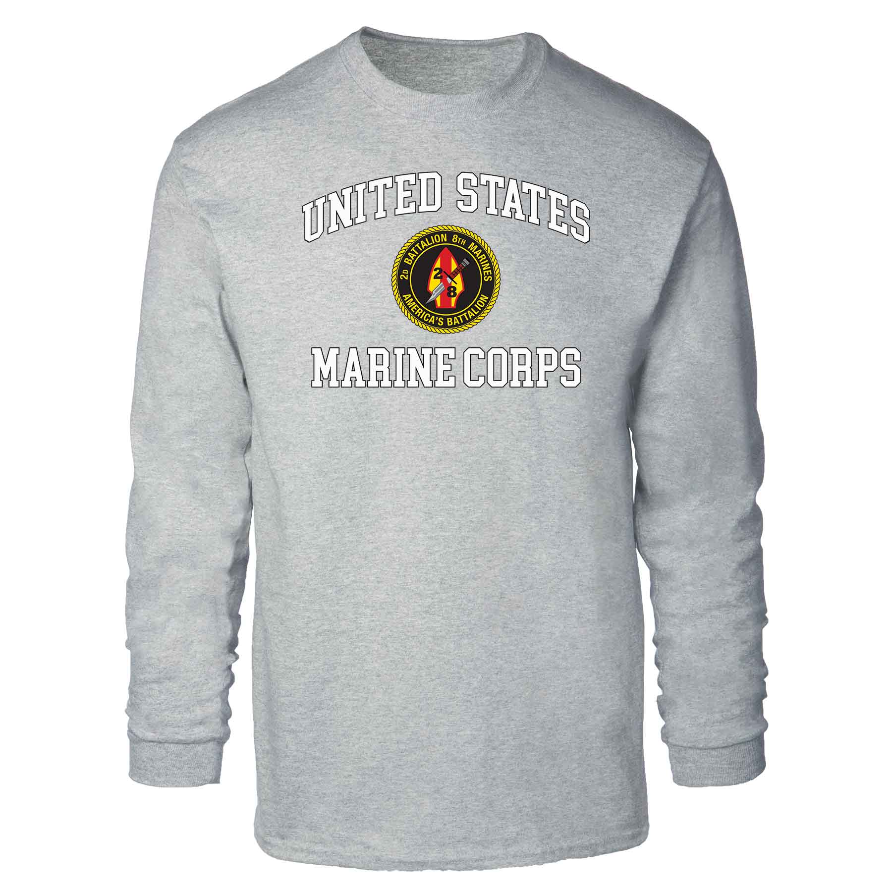 2nd Battalion 8th Marines USMC Long Sleeve T-shirt - Image 2