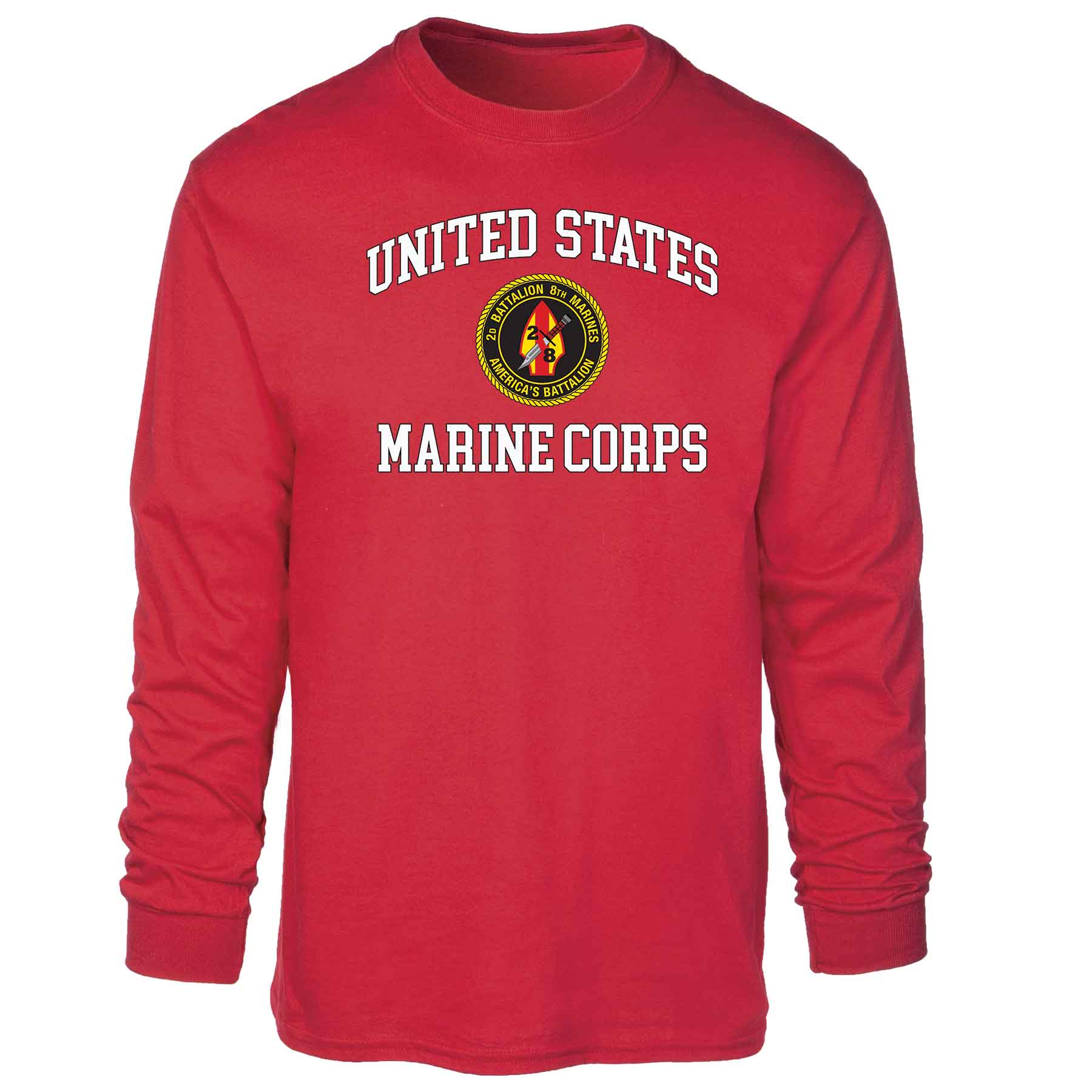 2nd Battalion 8th Marines USMC Long Sleeve T-shirt - Image 5