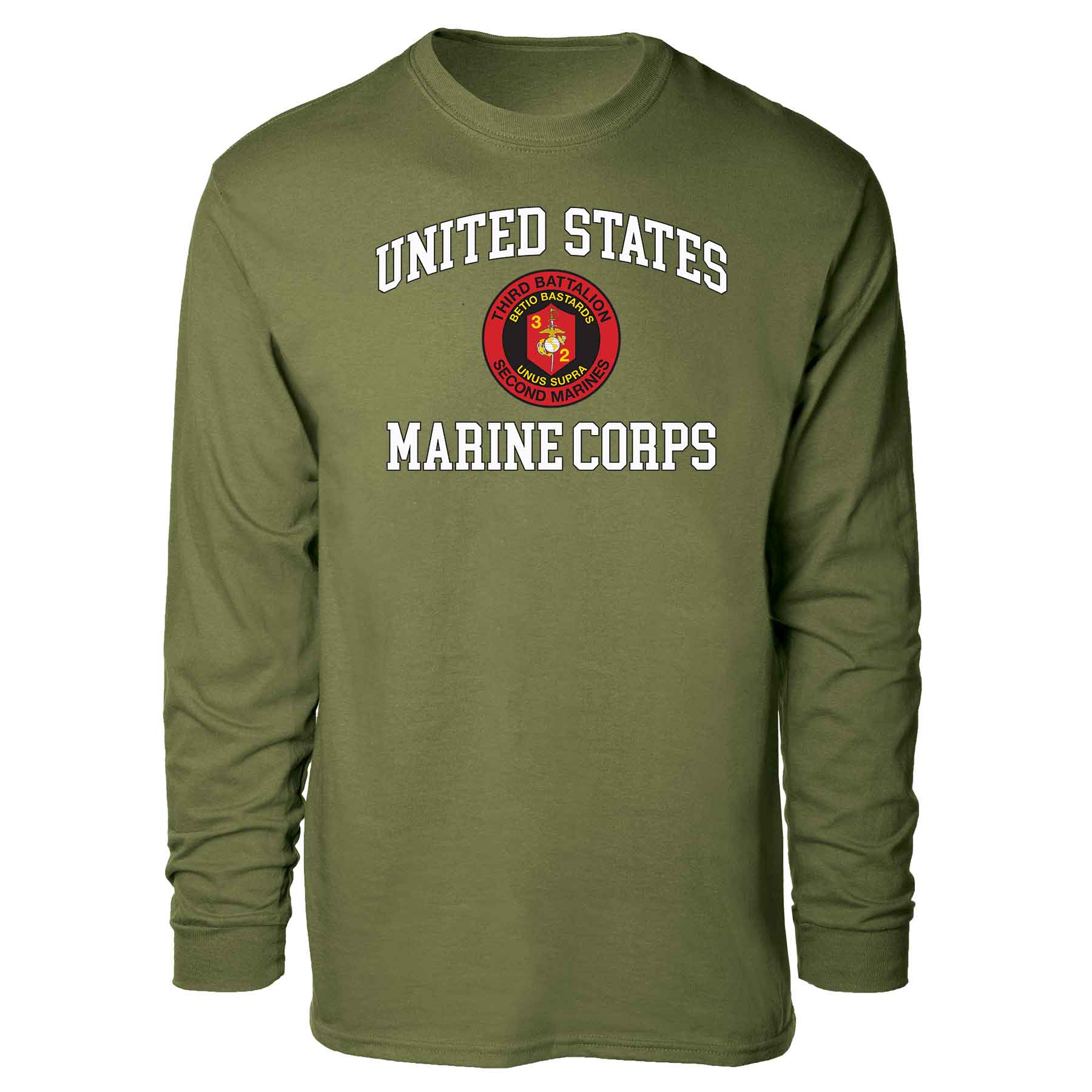 3rd Battalion 2nd Marines USMC Long Sleeve T-shirt - Image 4