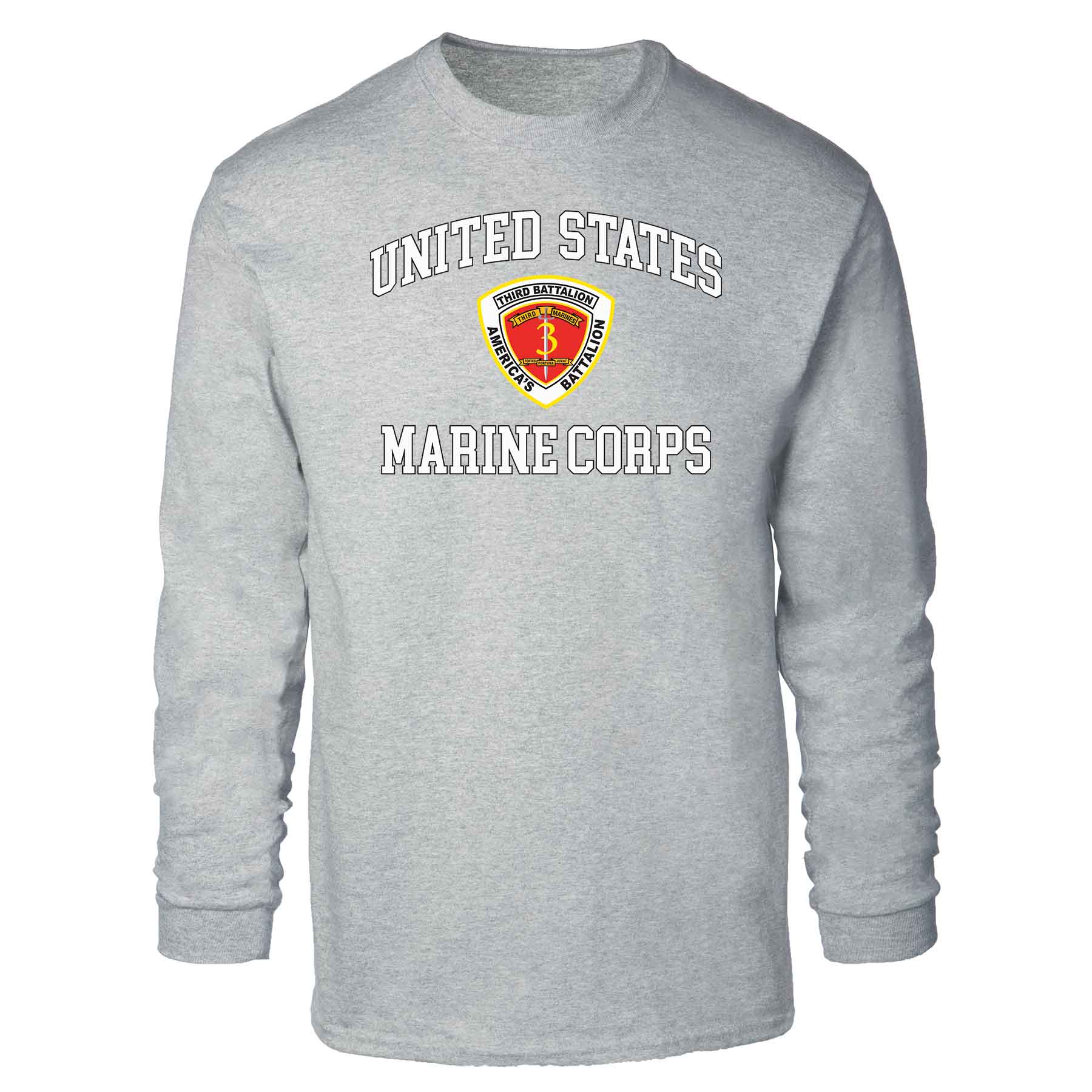 3rd Battalion 3rd Marines USMC Long Sleeve T-shirt - Image 2