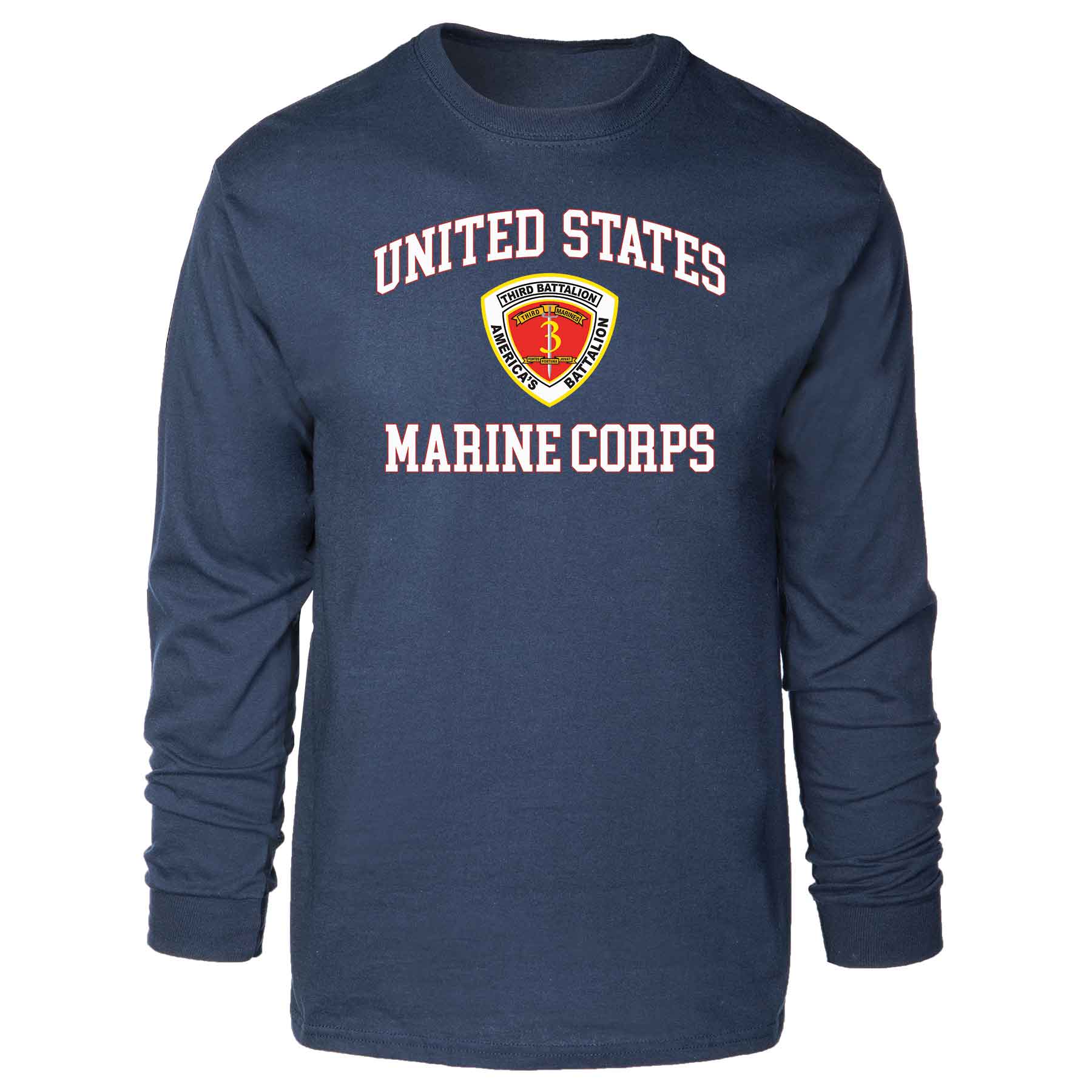 3rd Battalion 3rd Marines USMC Long Sleeve T-shirt - Image 3