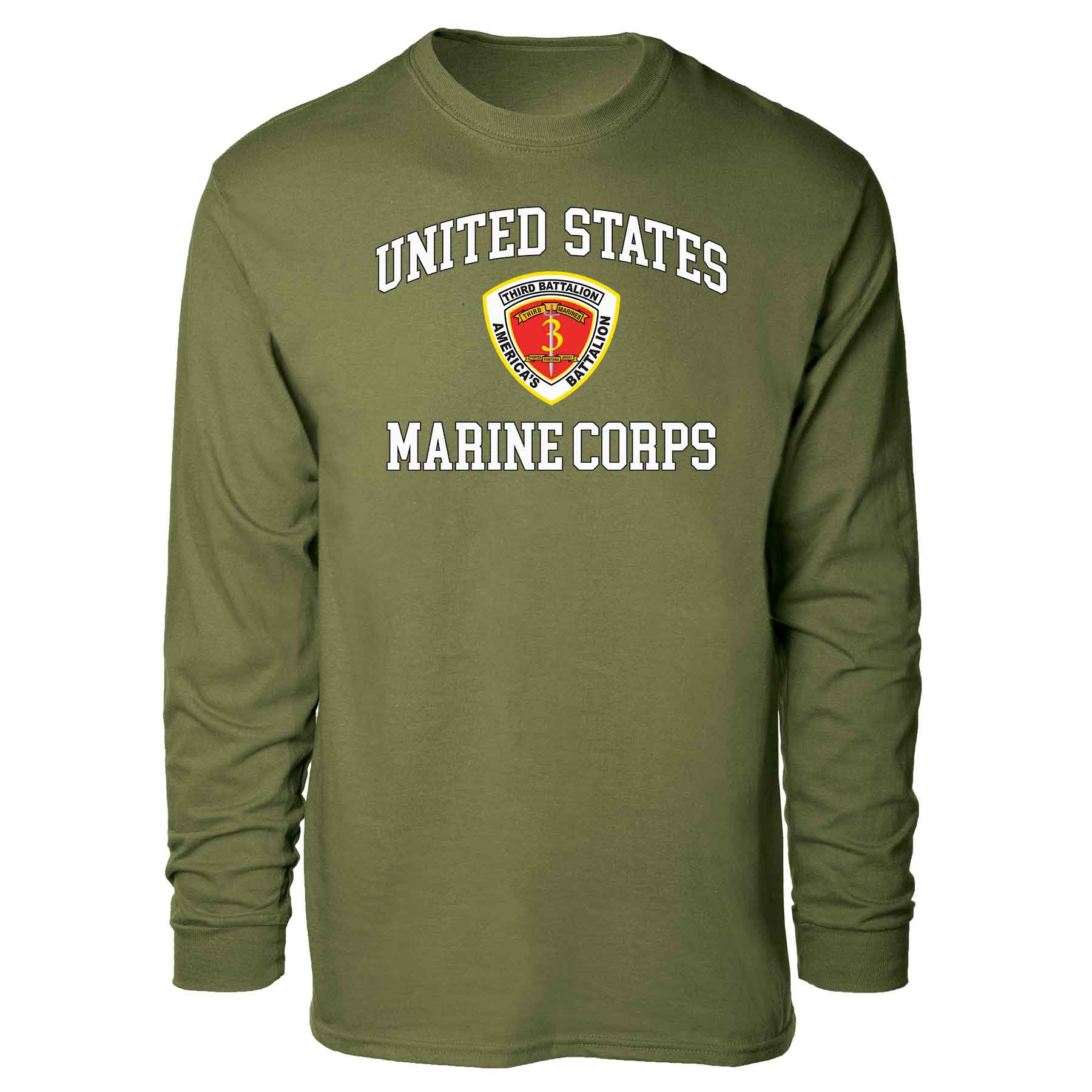 3rd Battalion 3rd Marines USMC Long Sleeve T-shirt - Image 4